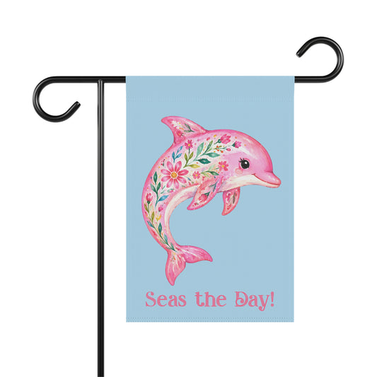 Garden Flag - Season -  Seas the Day Dolphin (01)
