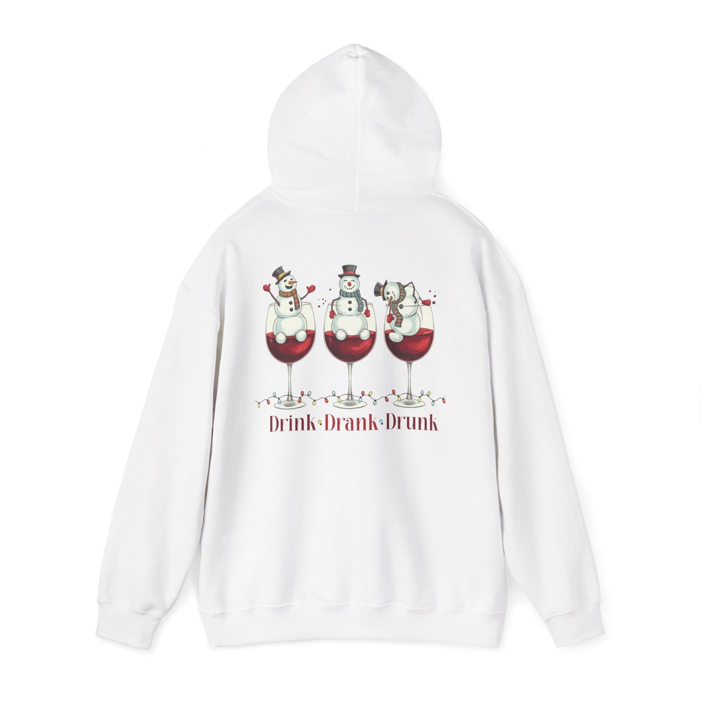 Heavy Blend Hoodie - Winter - Snowmen Drink Drank Drunk (01)