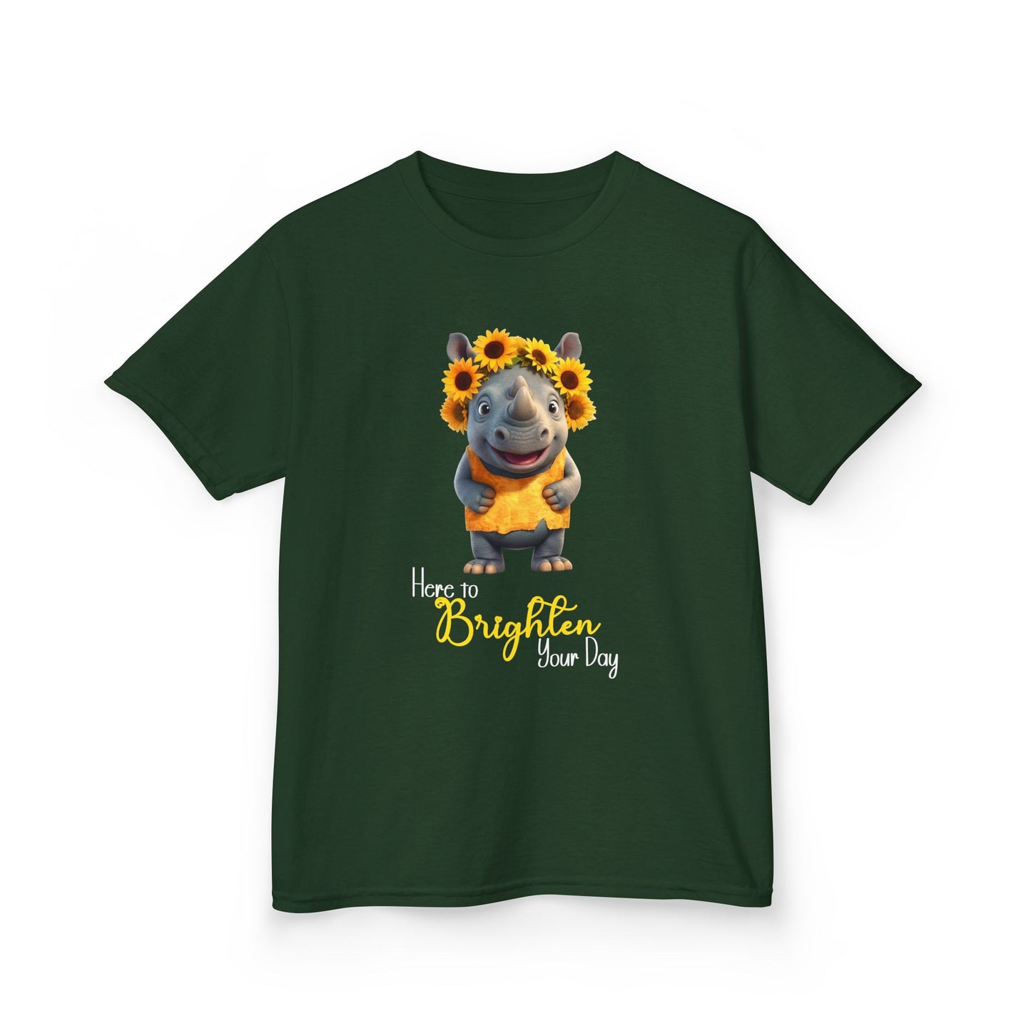 Child Tee - Animal - Here to Brighten, Rhino (01)