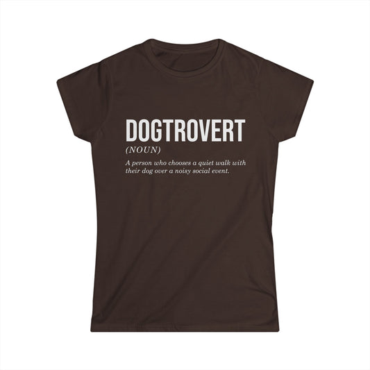 Female T-Shirt - Animal Lover - Dogtrovert (1b)