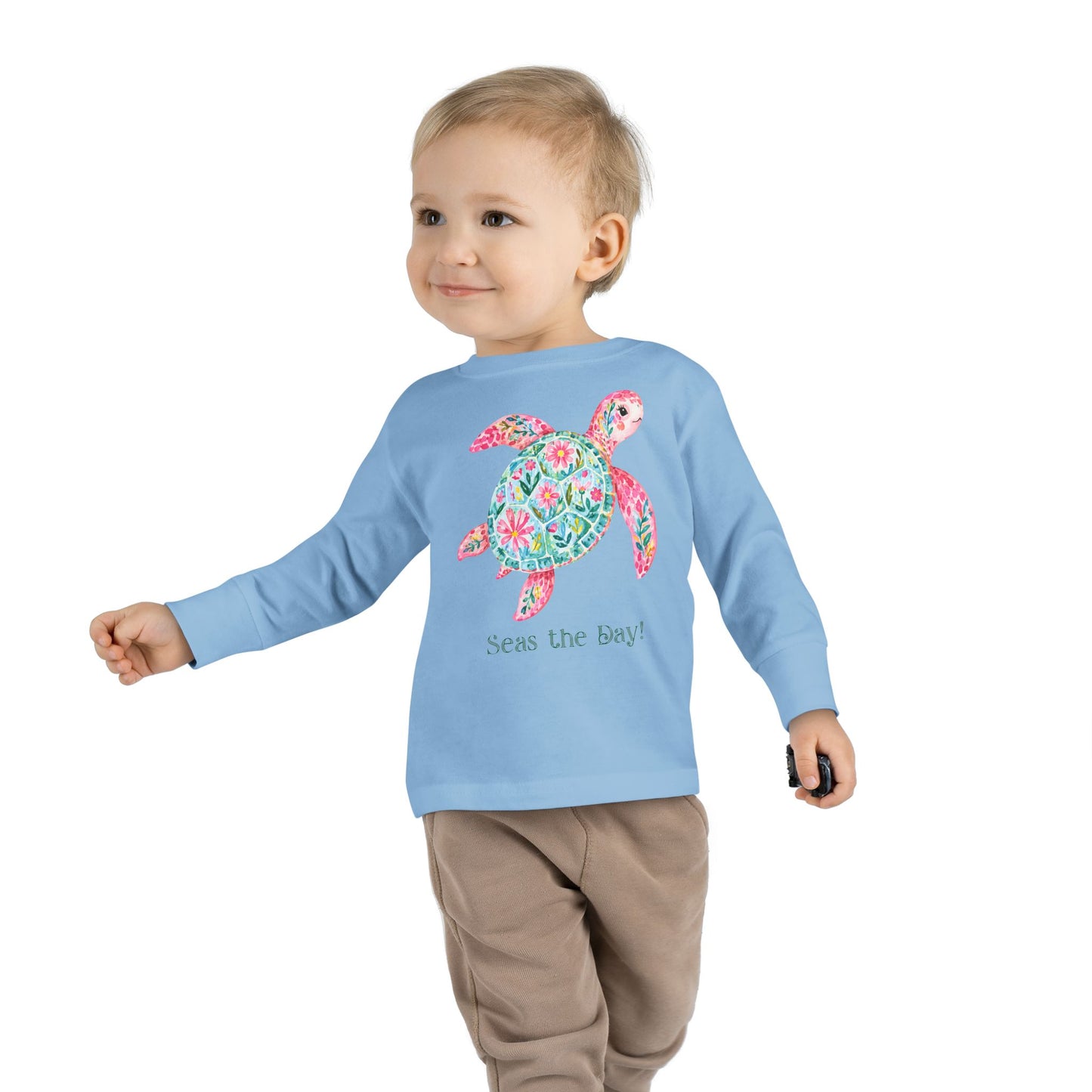 Toddler LS Tee - Animal - Seas the Day Turtle (01)