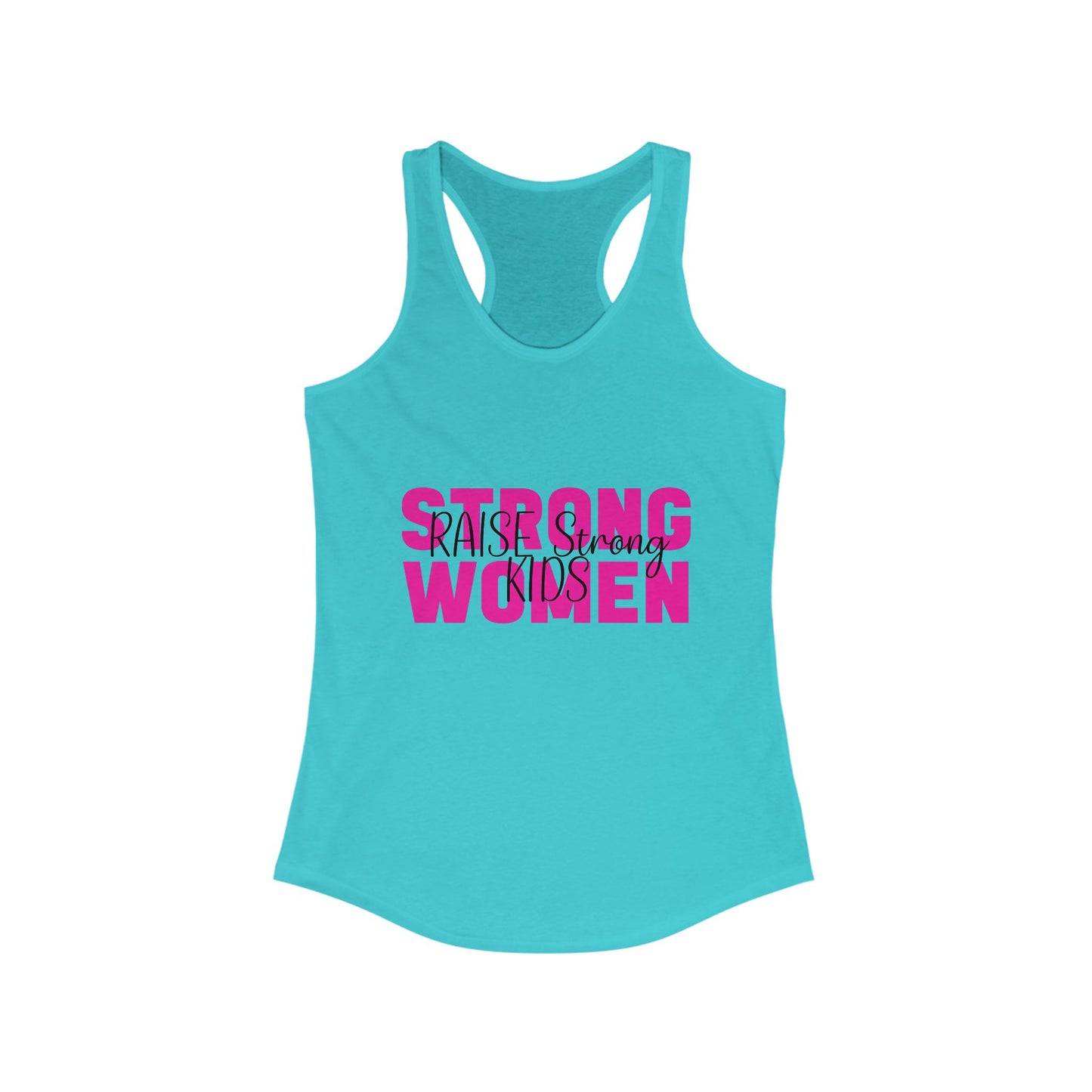 Female Tank Top - Mom - Strong Women Raise Strong Kids (1) - Razor Back