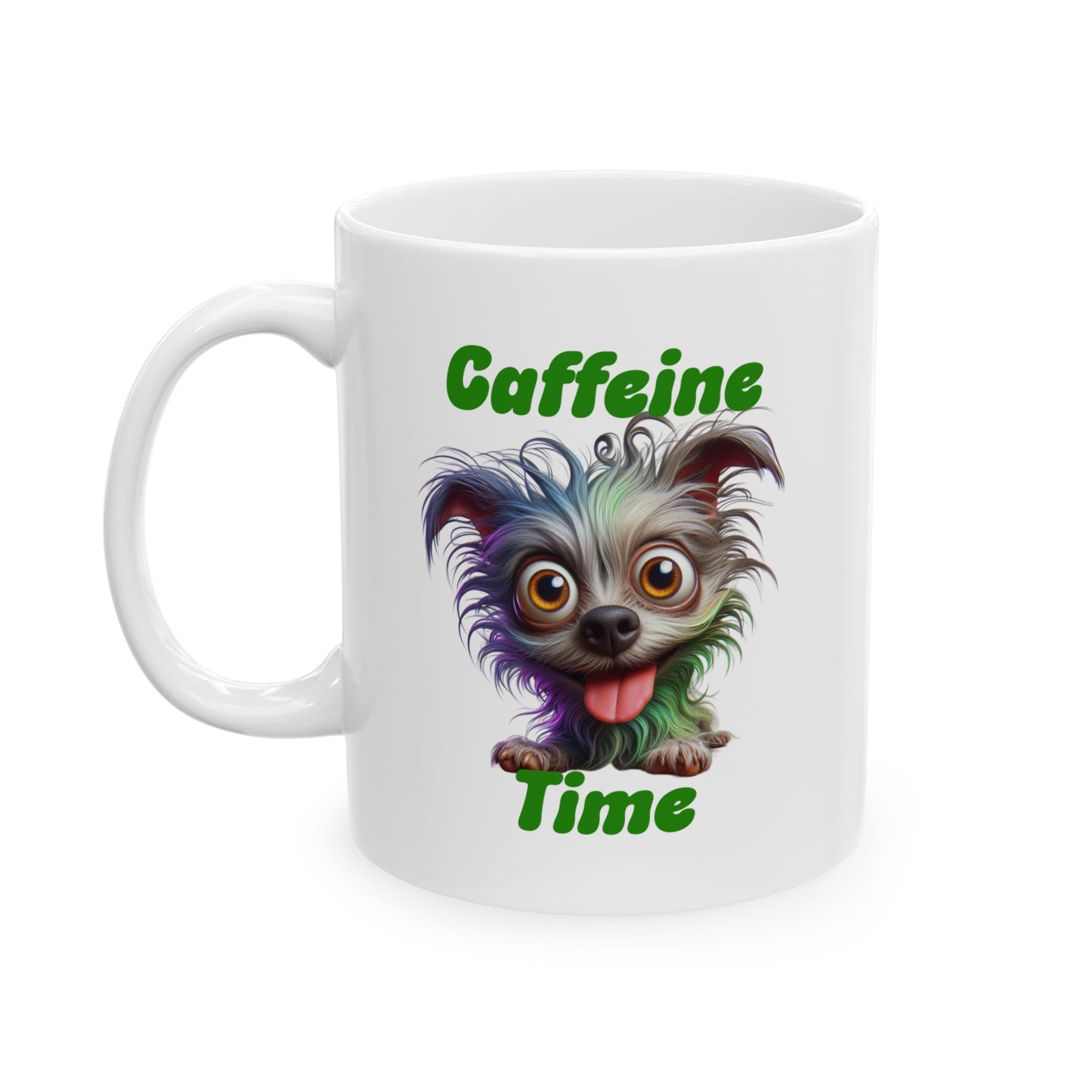 Ceramic Mug - Caffeine Time with dog (3)