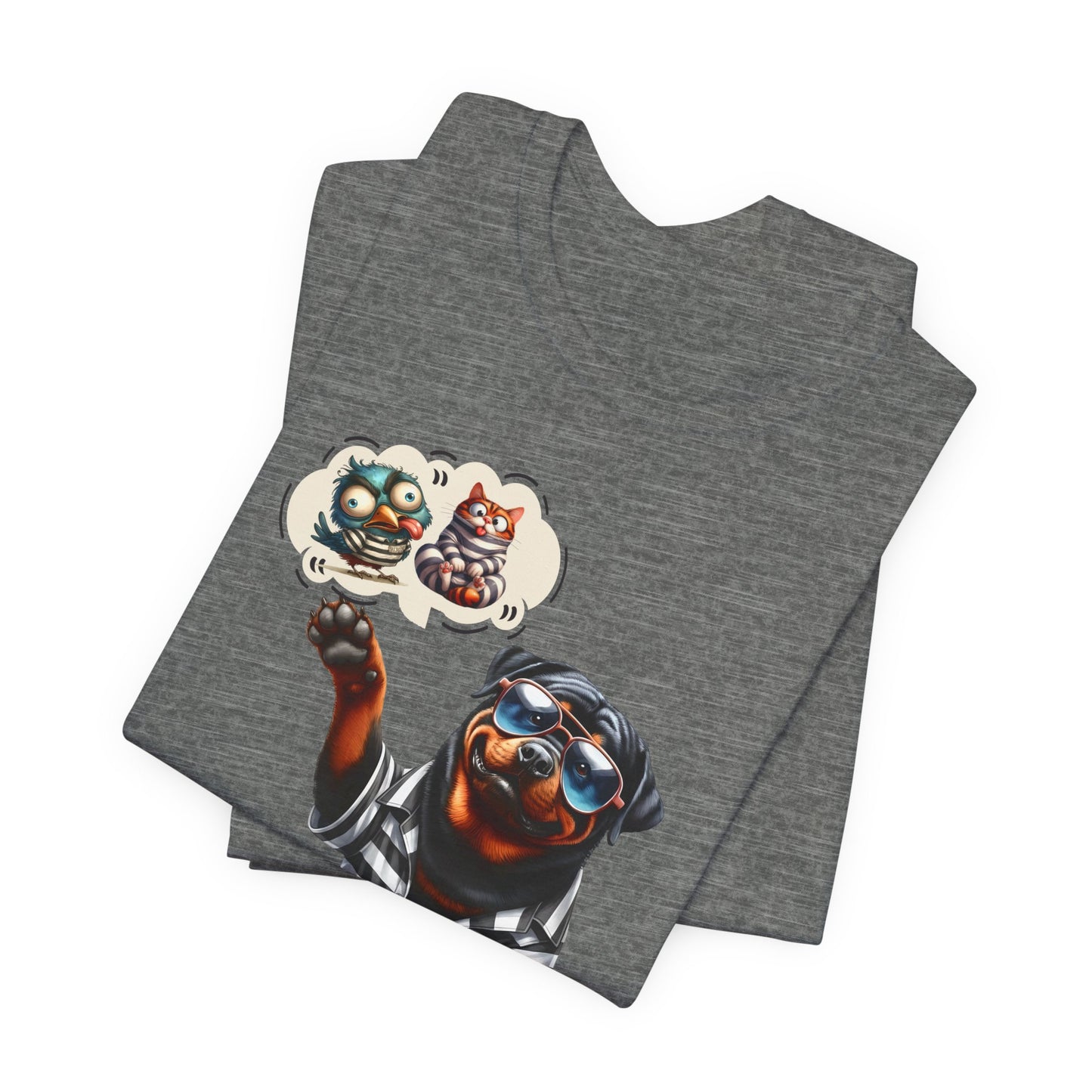 T-Shirt - Animal - Dog - I ate the cat that ate jail bird (1b)