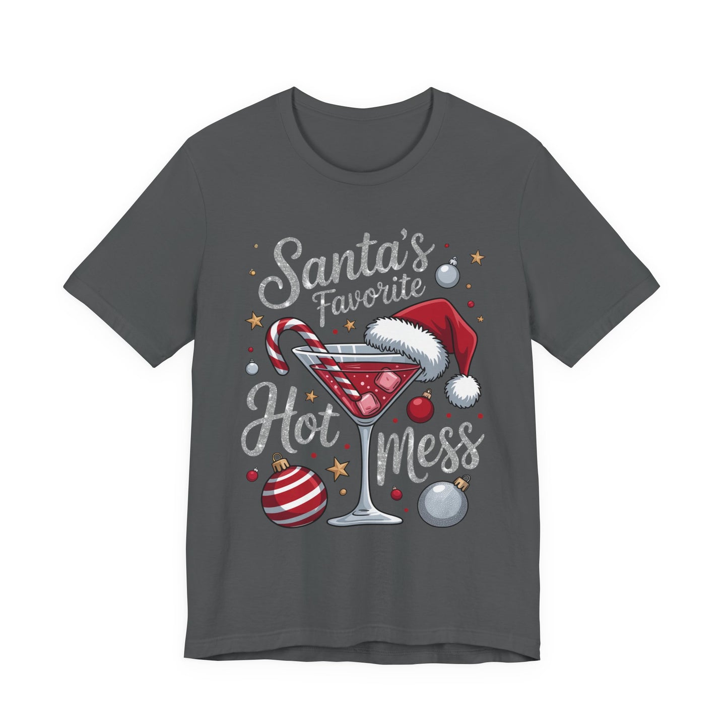 T-shirt - Christmas - Santa's Fav. Hot Mess (01)