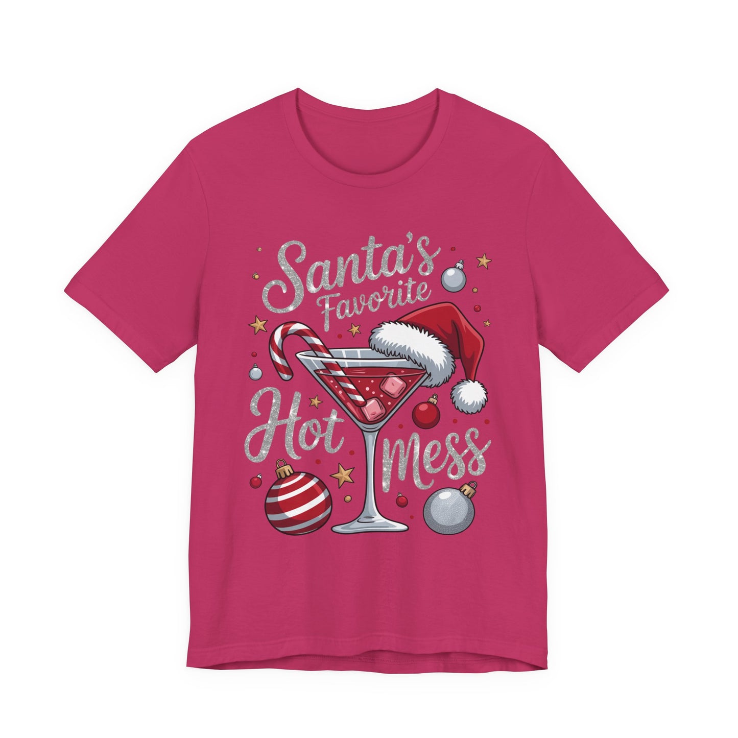 T-shirt - Christmas - Santa's Fav. Hot Mess (01)