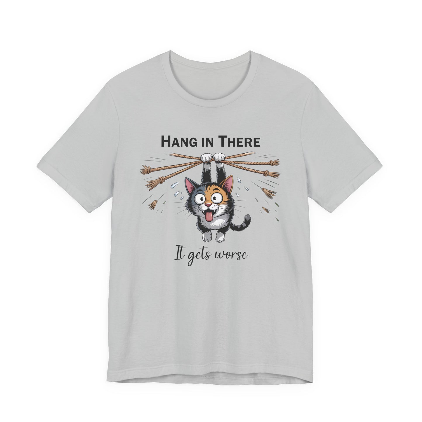 T-Shirt - Animal - Cat - Hang in there (1a)