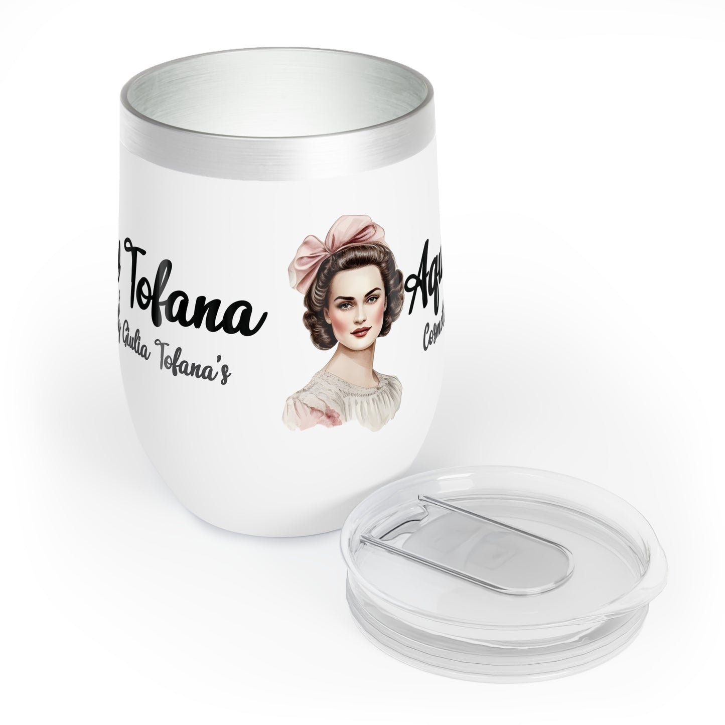 Wine Tumbler - AquaTofana with woman