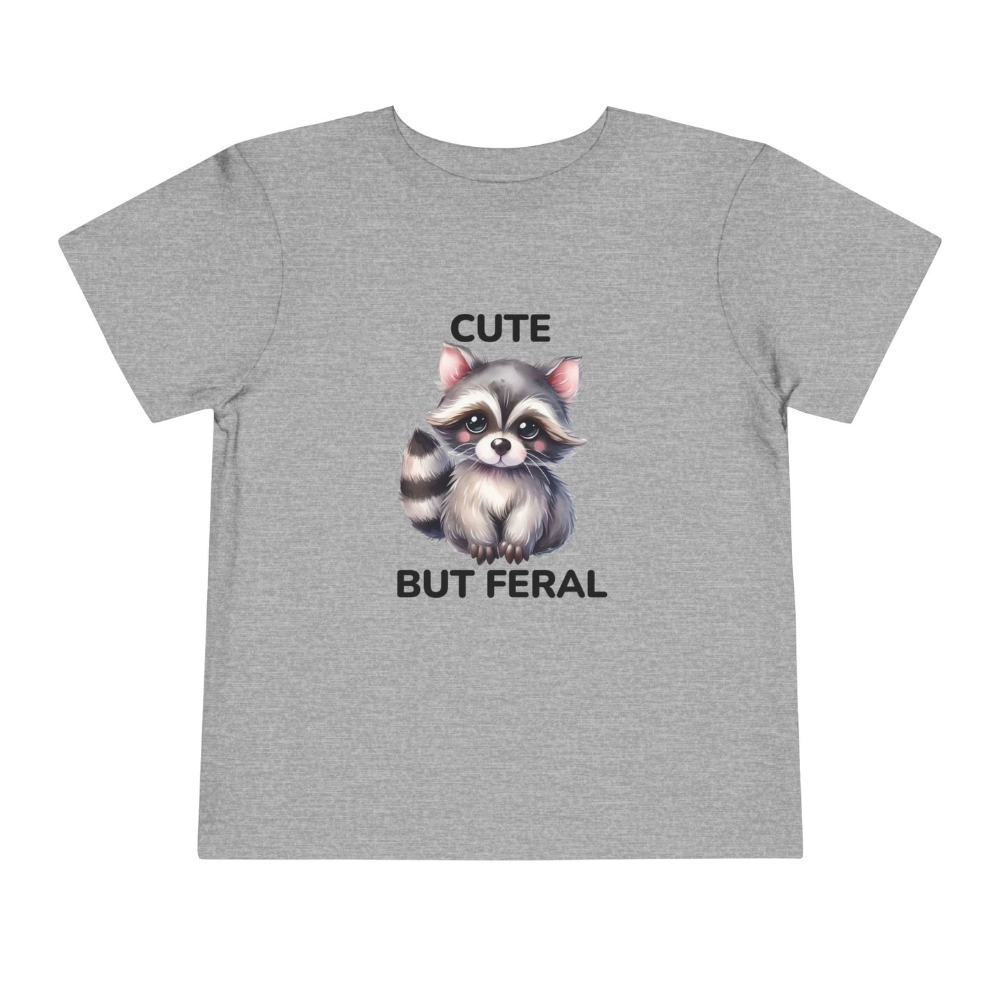 Toddler Tee - Animal / Racoon - Cute but Feral (02)
