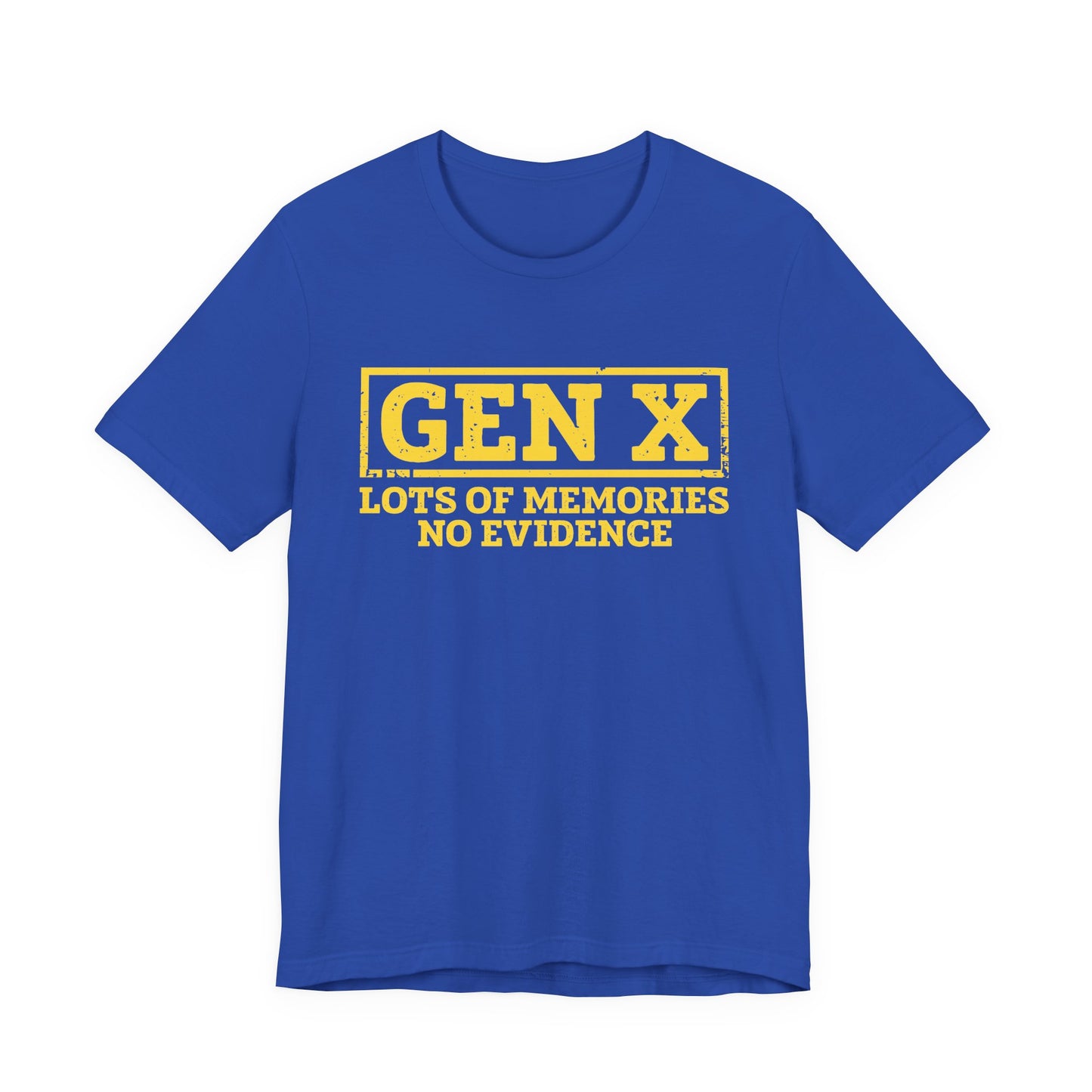 T-shirt - Sarcastic - GenX No Memories (01-yellow)
