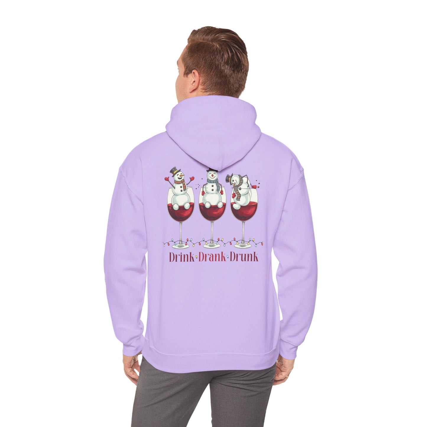 Heavy Blend Hoodie - Winter - Snowmen Drink Drank Drunk (01)