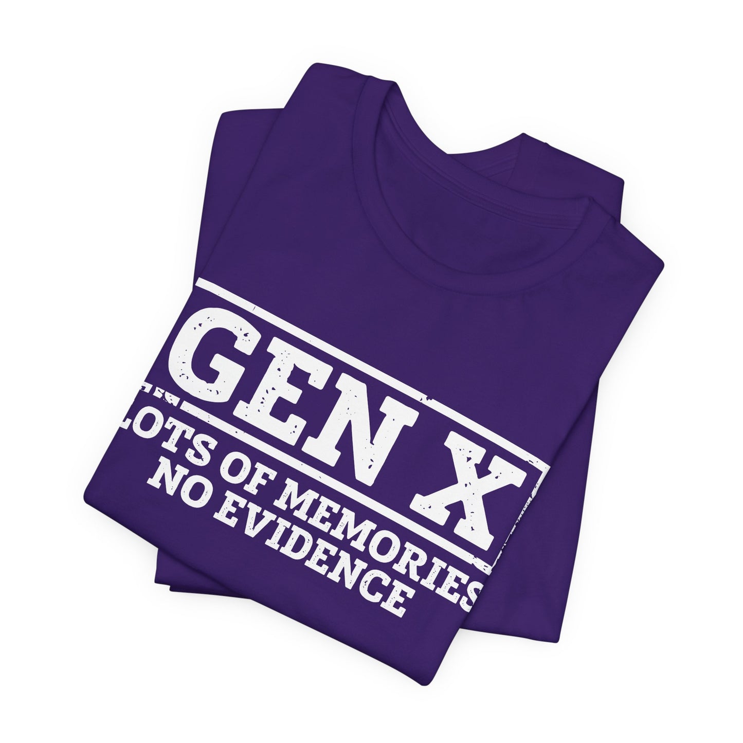 T-shirt - Sarcastic - GenX No Memories (01-white)