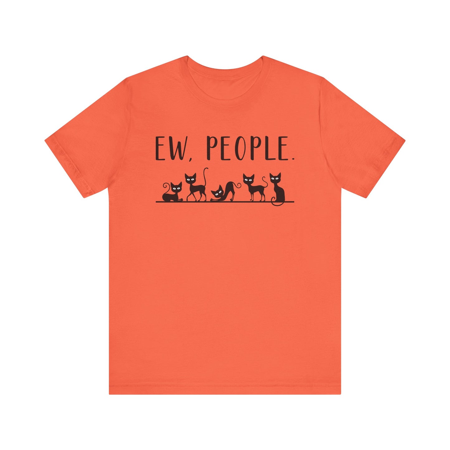 T-Shirt - Animal Lover - Ew People with Black Cats (01)