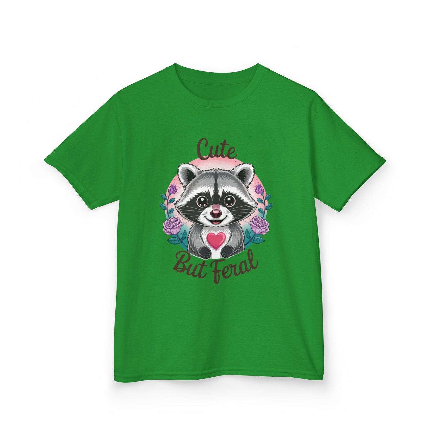Child Tee - Animal / Racoon - Cute but Feral (01)
