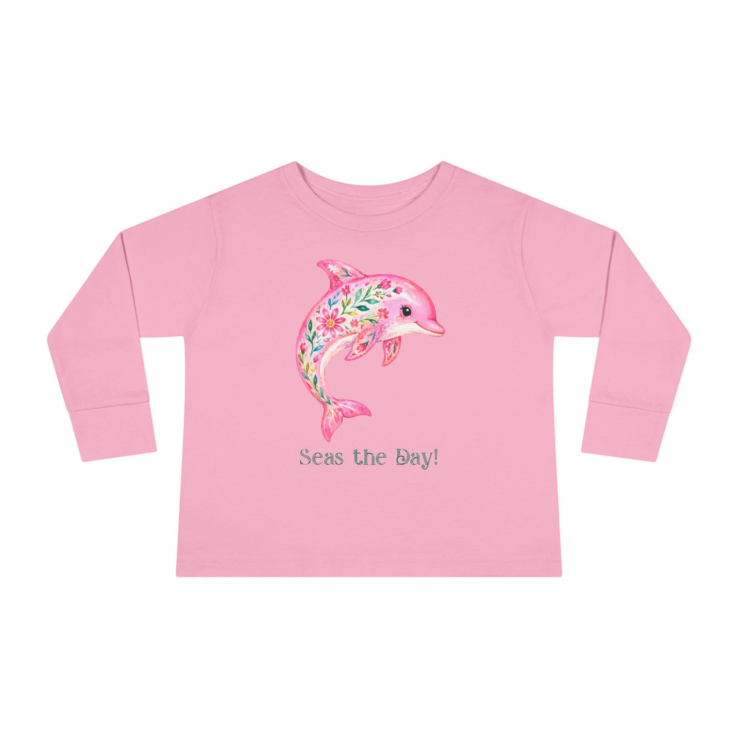 Toddler LS Tee - Animal - Seas the Day Dolphin (01)