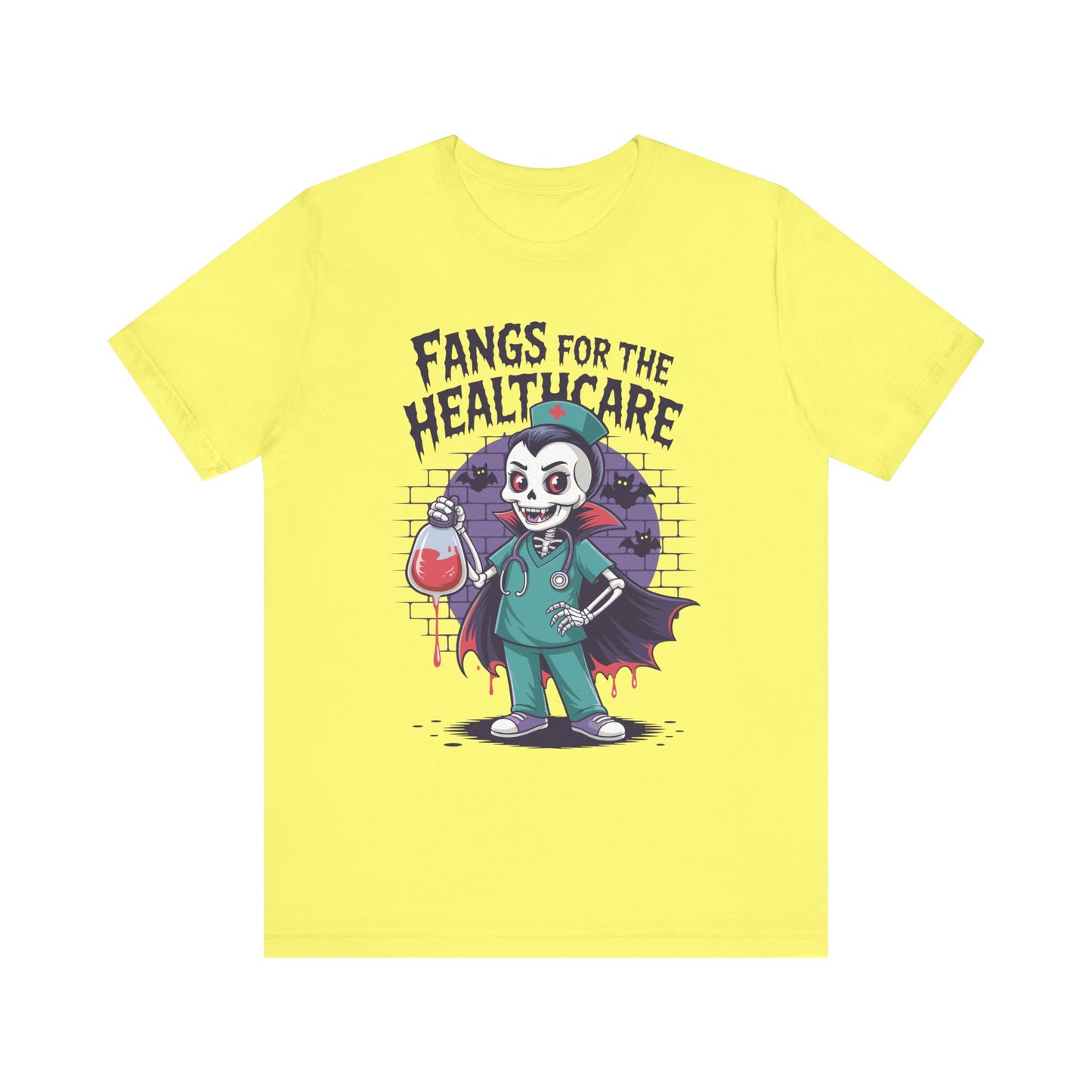 T-Shirt - Medical / Halloween - Fangs for the Healthcare (01a)