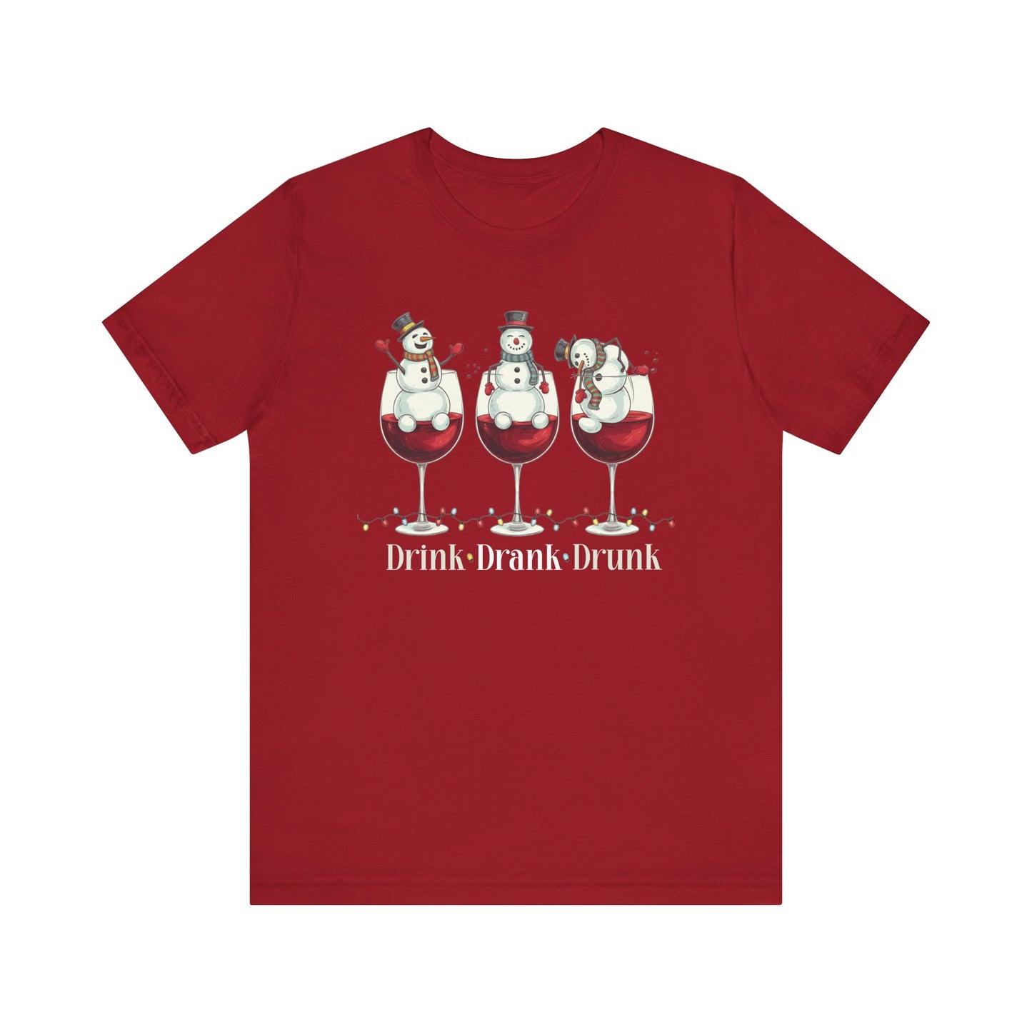 T-shirt - Christmas - Wine Snowmen (01)