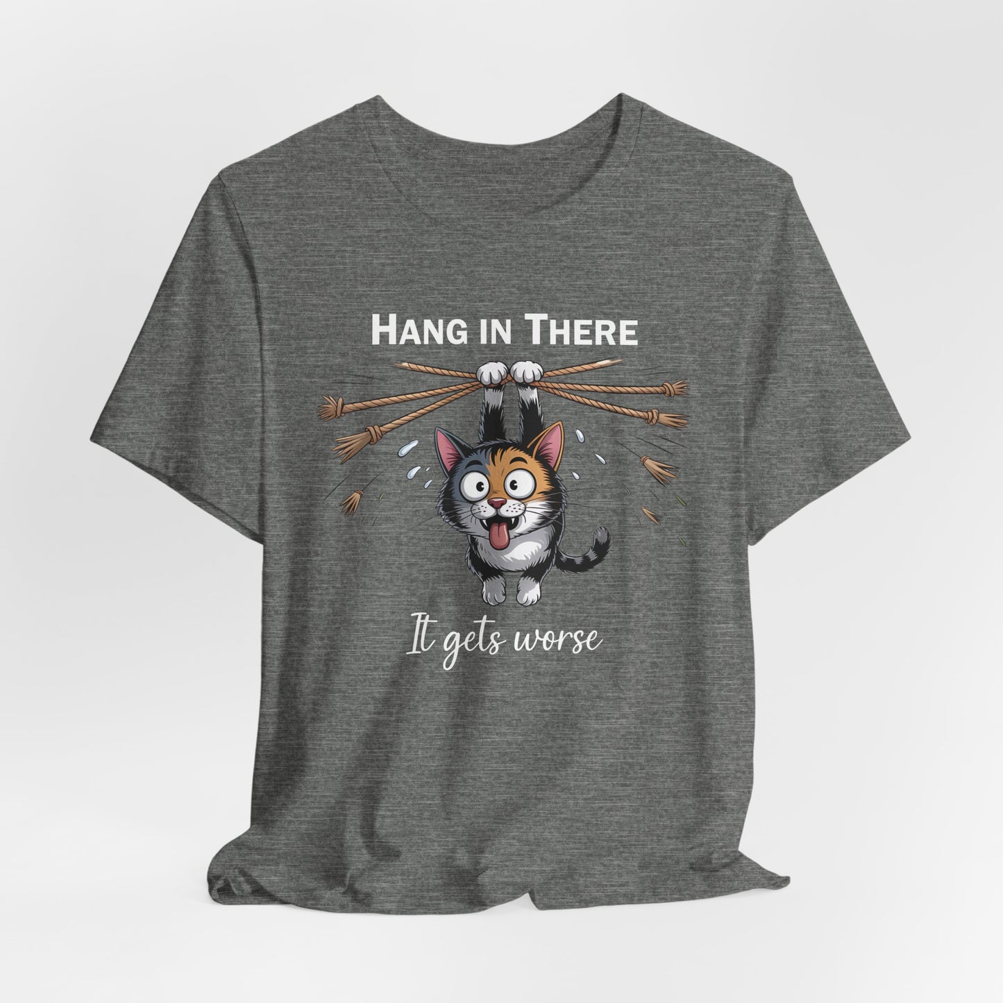 T-Shirt - Animal - Cat - Hang in there (1b)