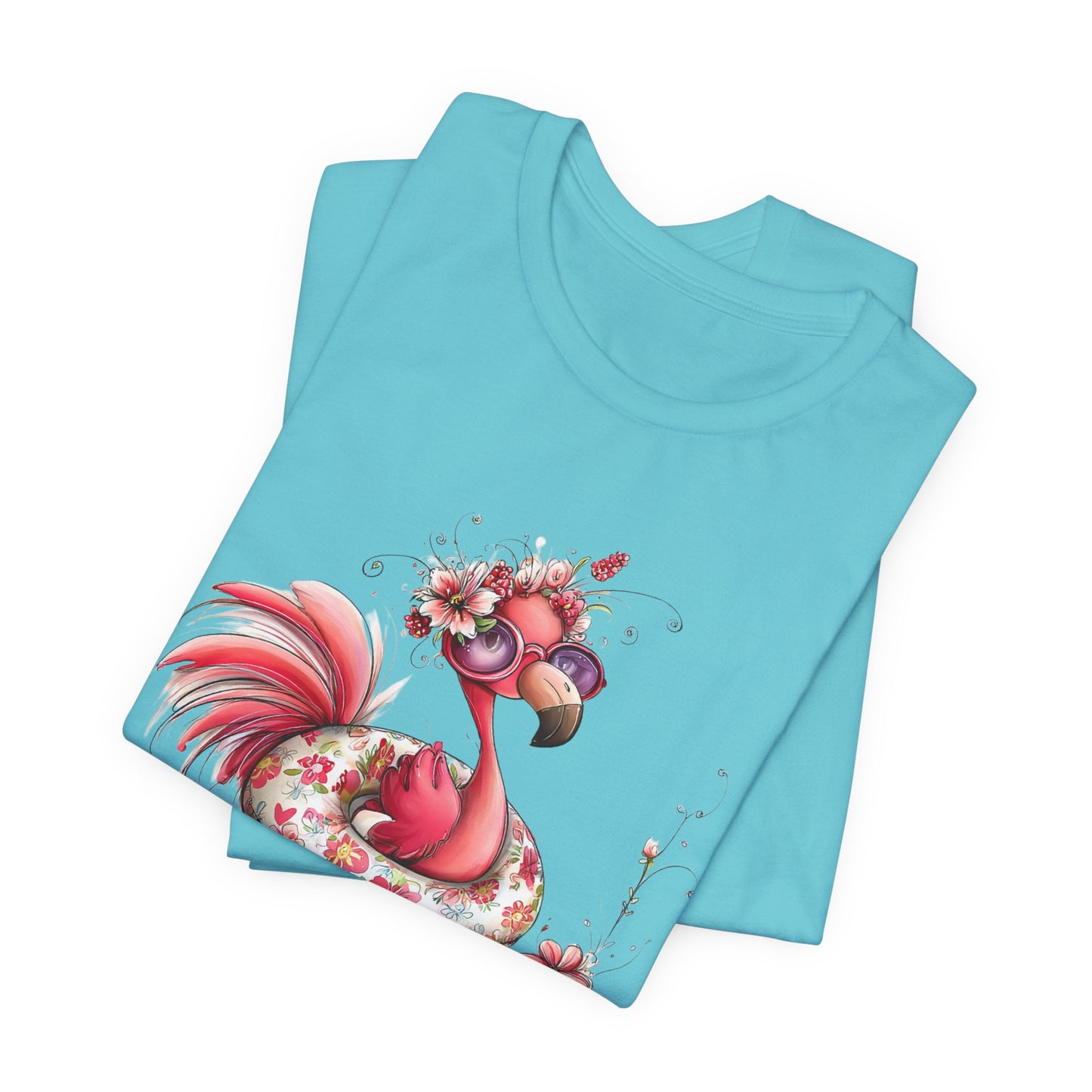 T-Shirt - Animal - Flamingo - Summer Time 01