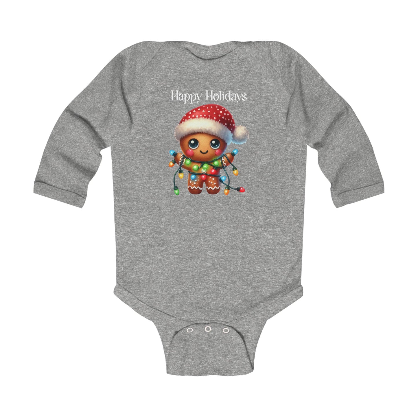Onesie - Christmas - Gingerbread - Happy Holidays (02)
