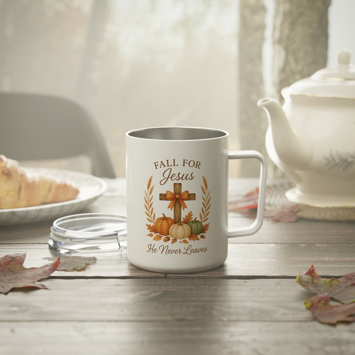 Insulated Mug - Faith - Fall for Jesus (01 Autumn)