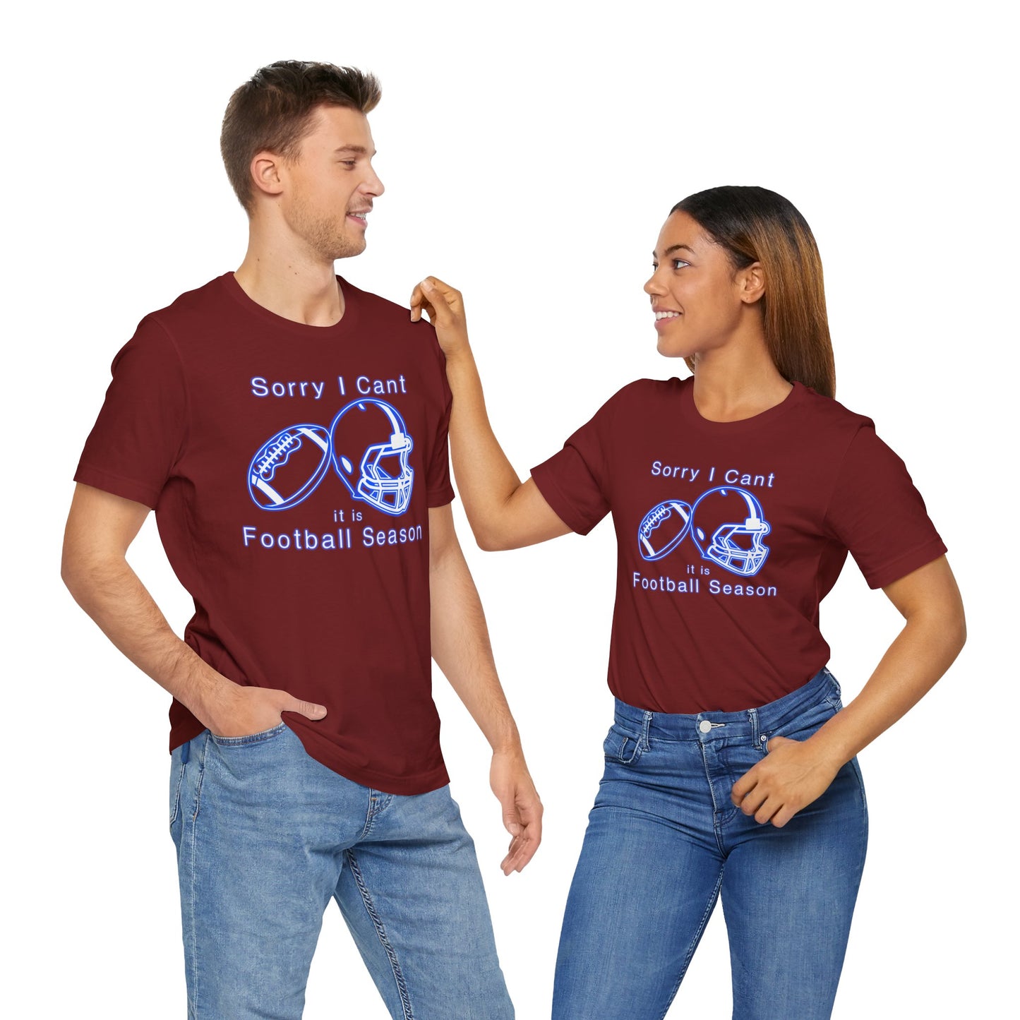 T-shirt - Football - Sorry I Cant (01i)