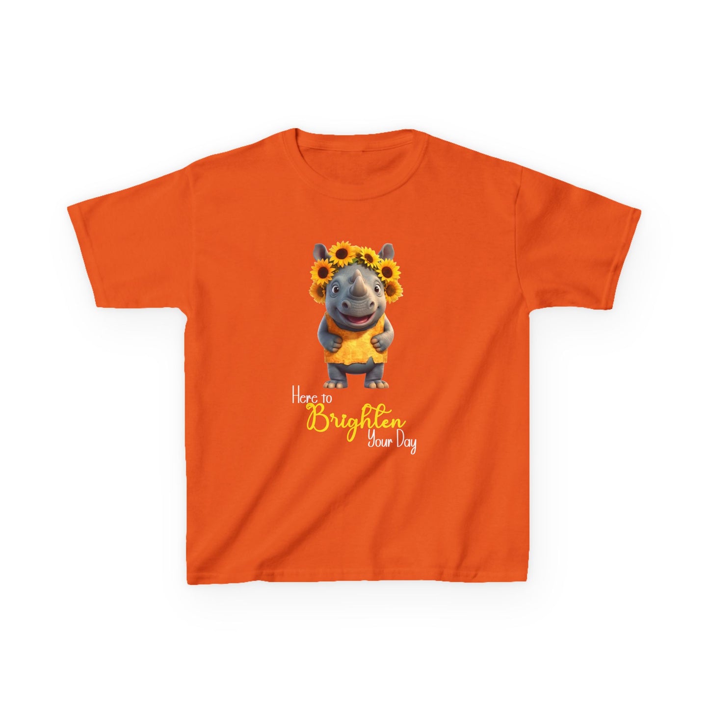 Child Tee - Animal - Here to Brighten, Rhino (01)