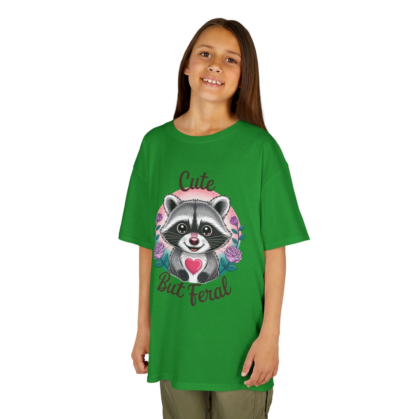 Child Tee - Animal / Racoon - Cute but Feral (01)