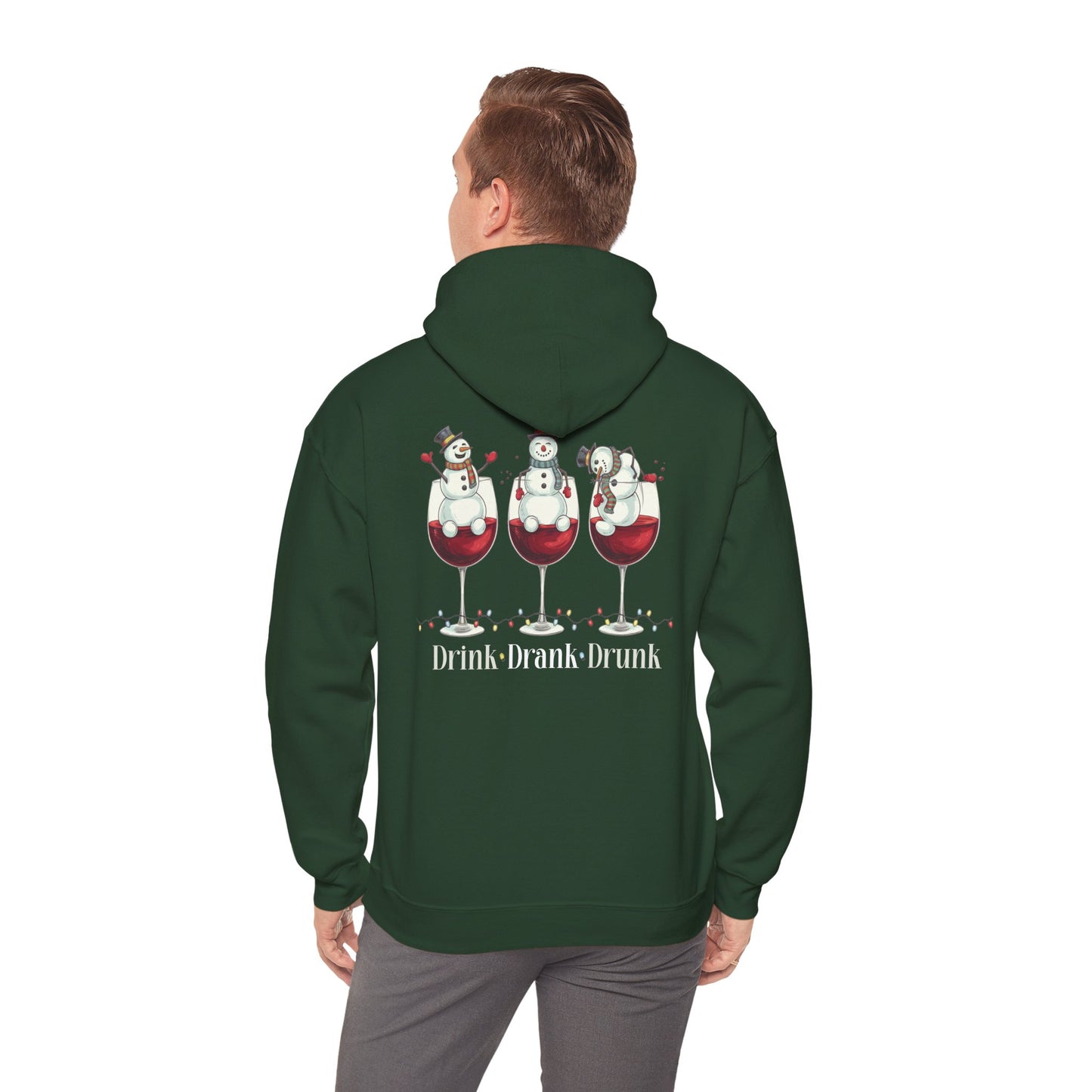 Heavy Blend Hoodie - Winter - Snowmen Drink Drank Drunk (01)
