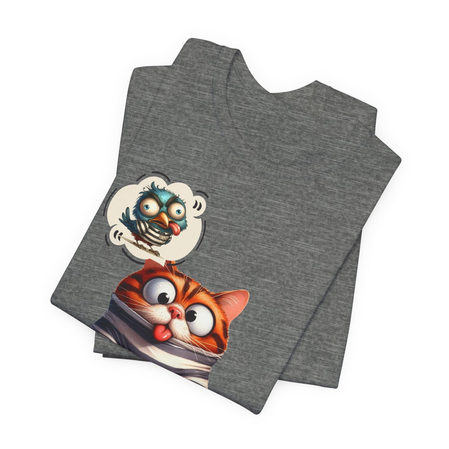 T-Shirt - Animal - Cat - I ate the jail bird (1B)