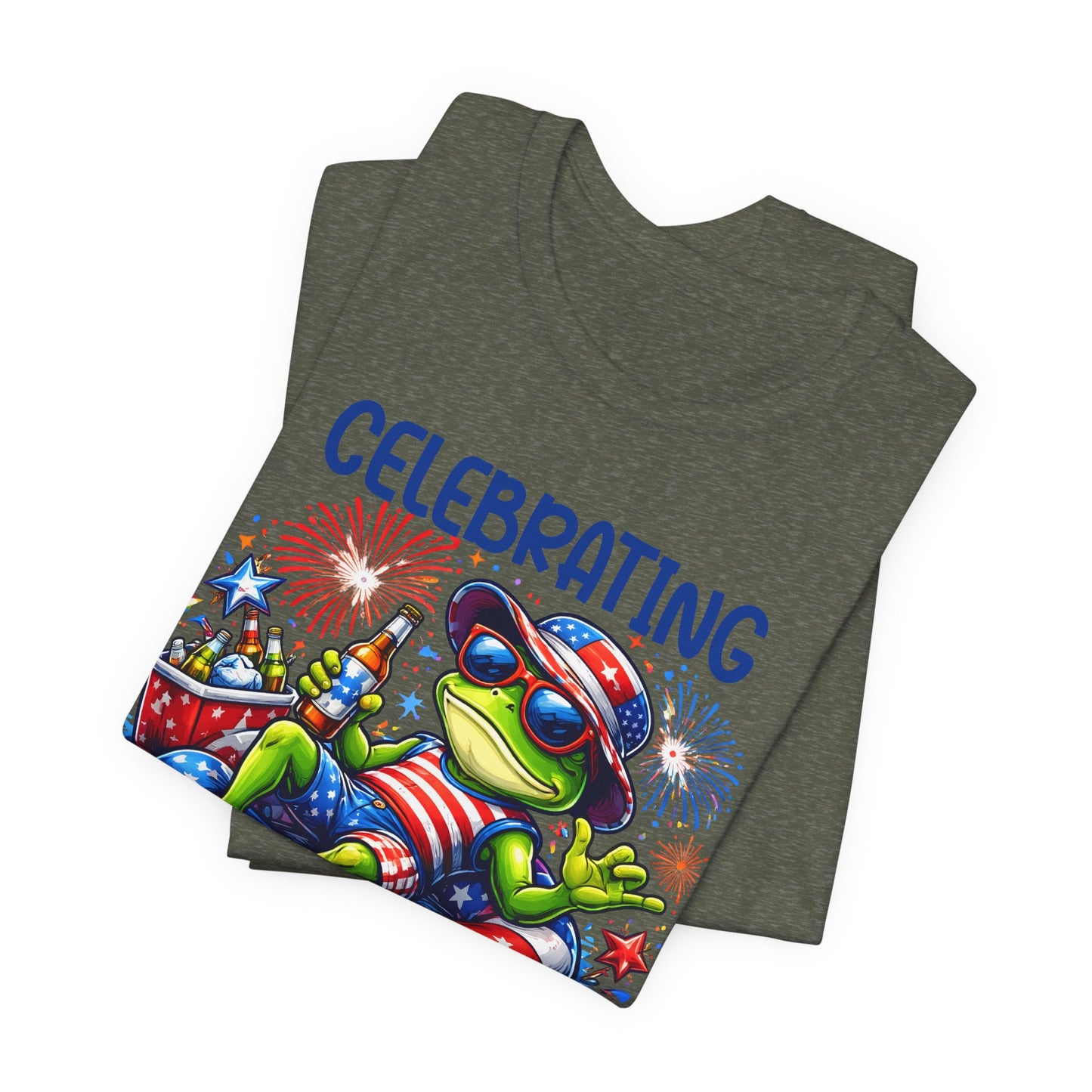 T-Shirt - American - Celebrating America Frog 01