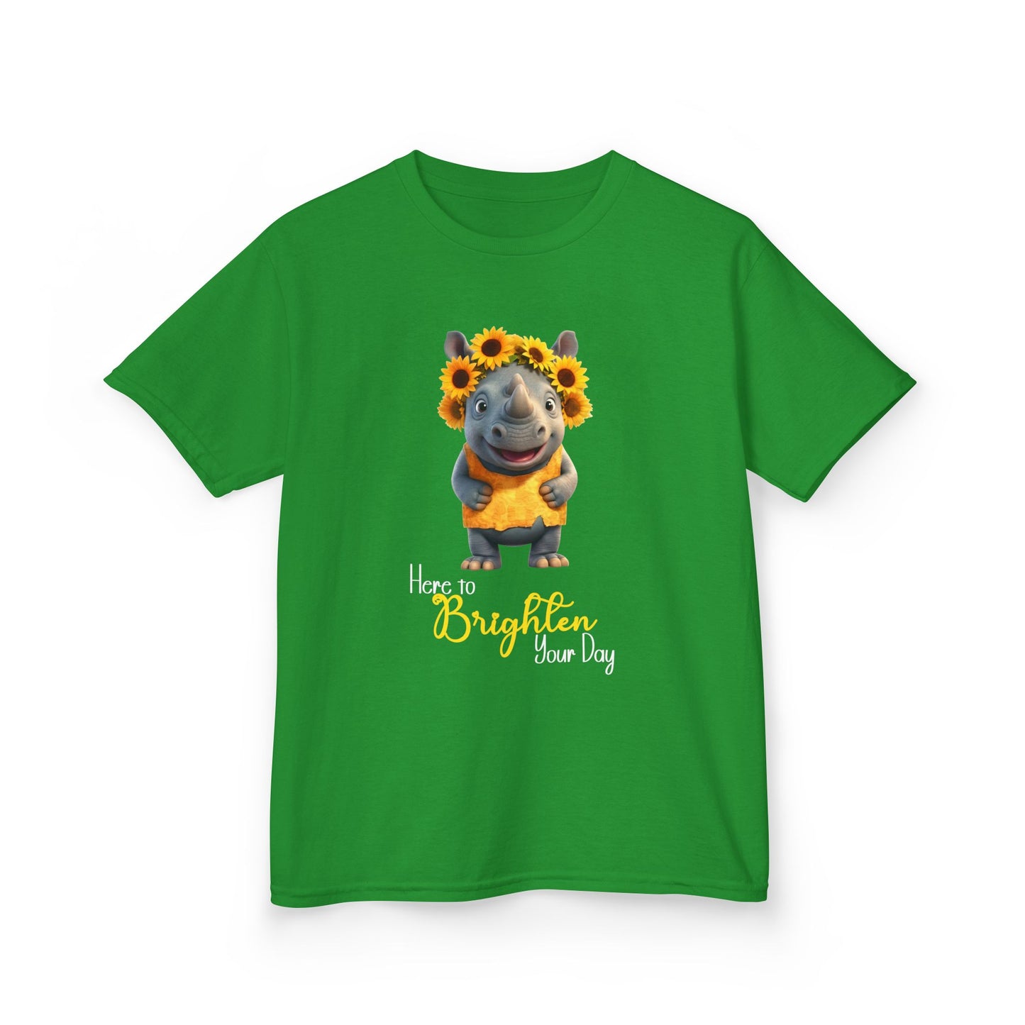 Child Tee - Animal - Here to Brighten, Rhino (01)