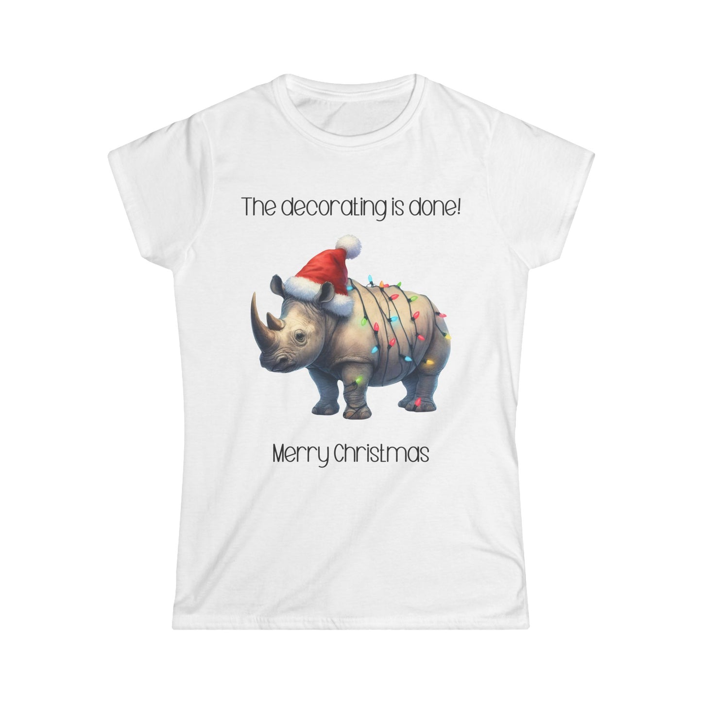 Female T-Shirt - Christmas - Decorating Done (05)