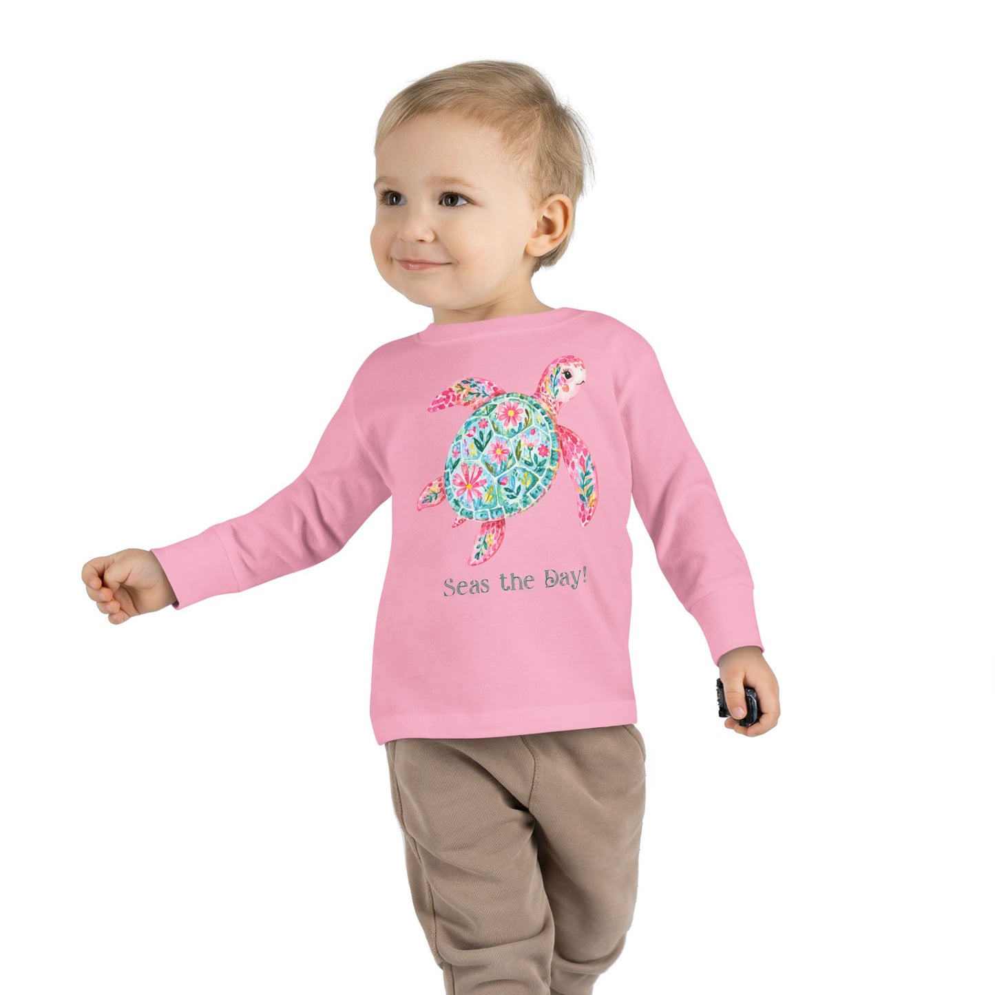 Toddler LS Tee - Animal - Seas the Day Turtle (01)