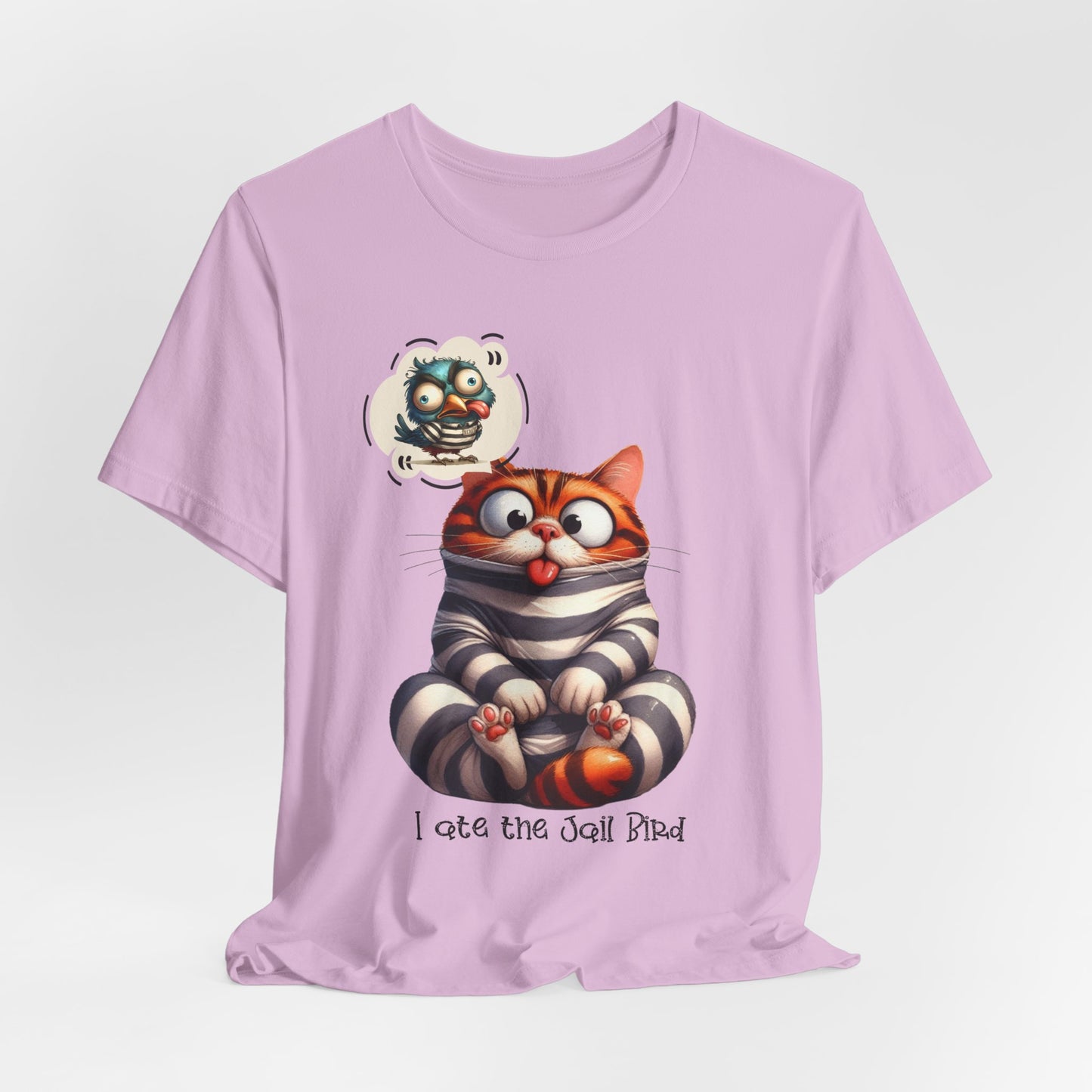 T-Shirt - Animal - Cat - I ate the jail bird (1a)