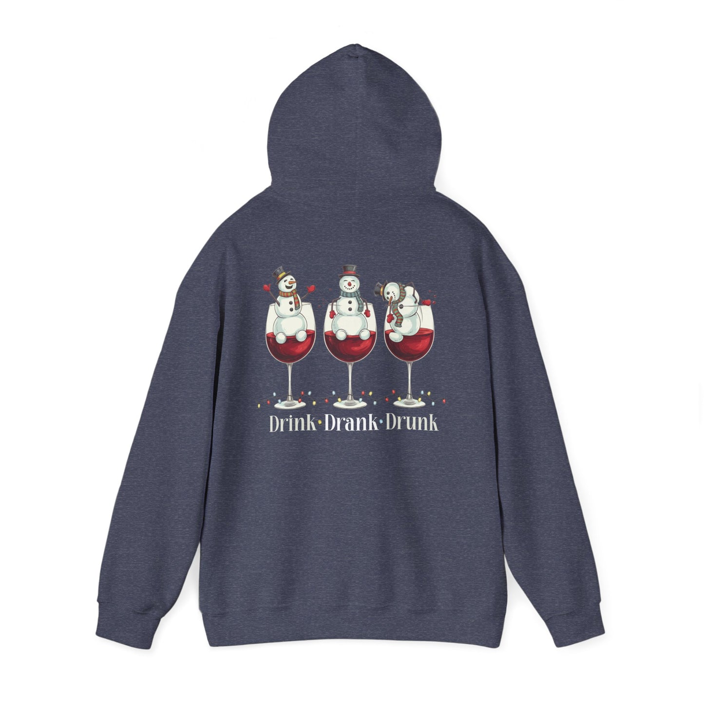 Heavy Blend Hoodie - Winter - Snowmen Drink Drank Drunk (01)