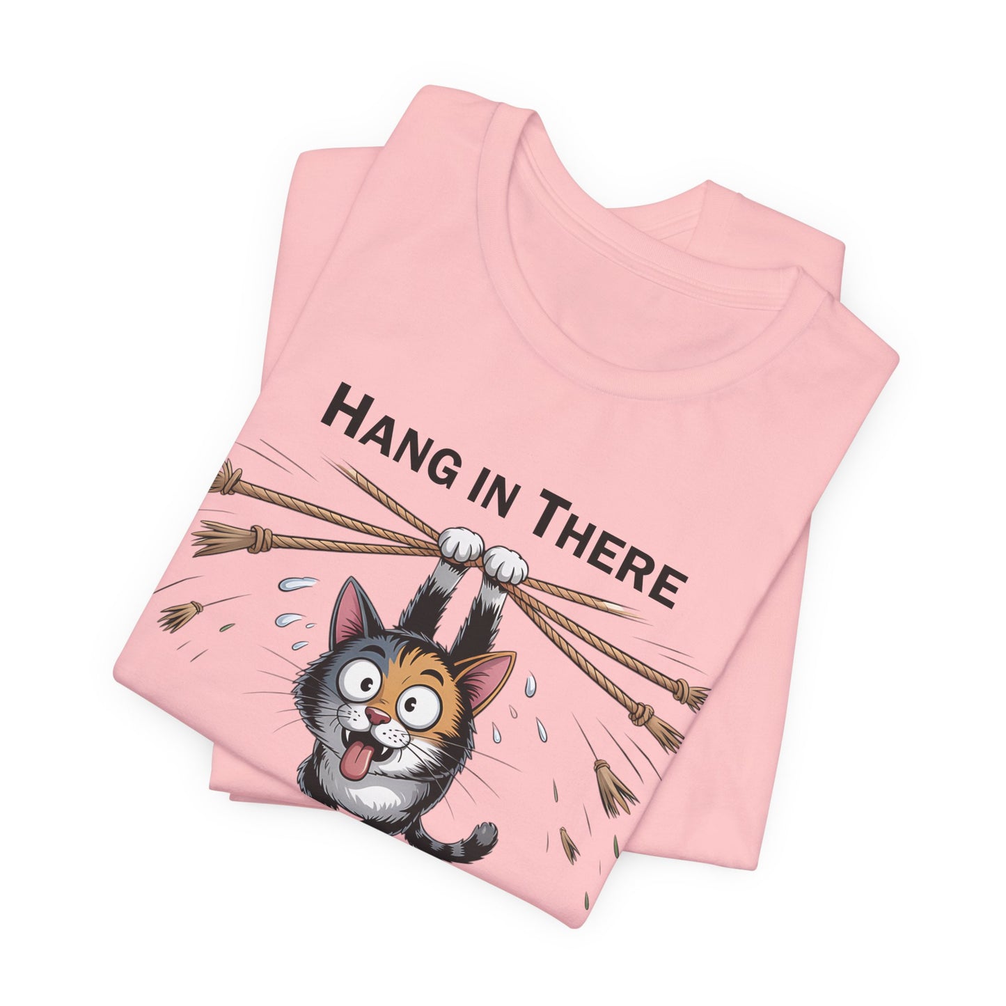 T-Shirt - Animal - Cat - Hang in there (1a)