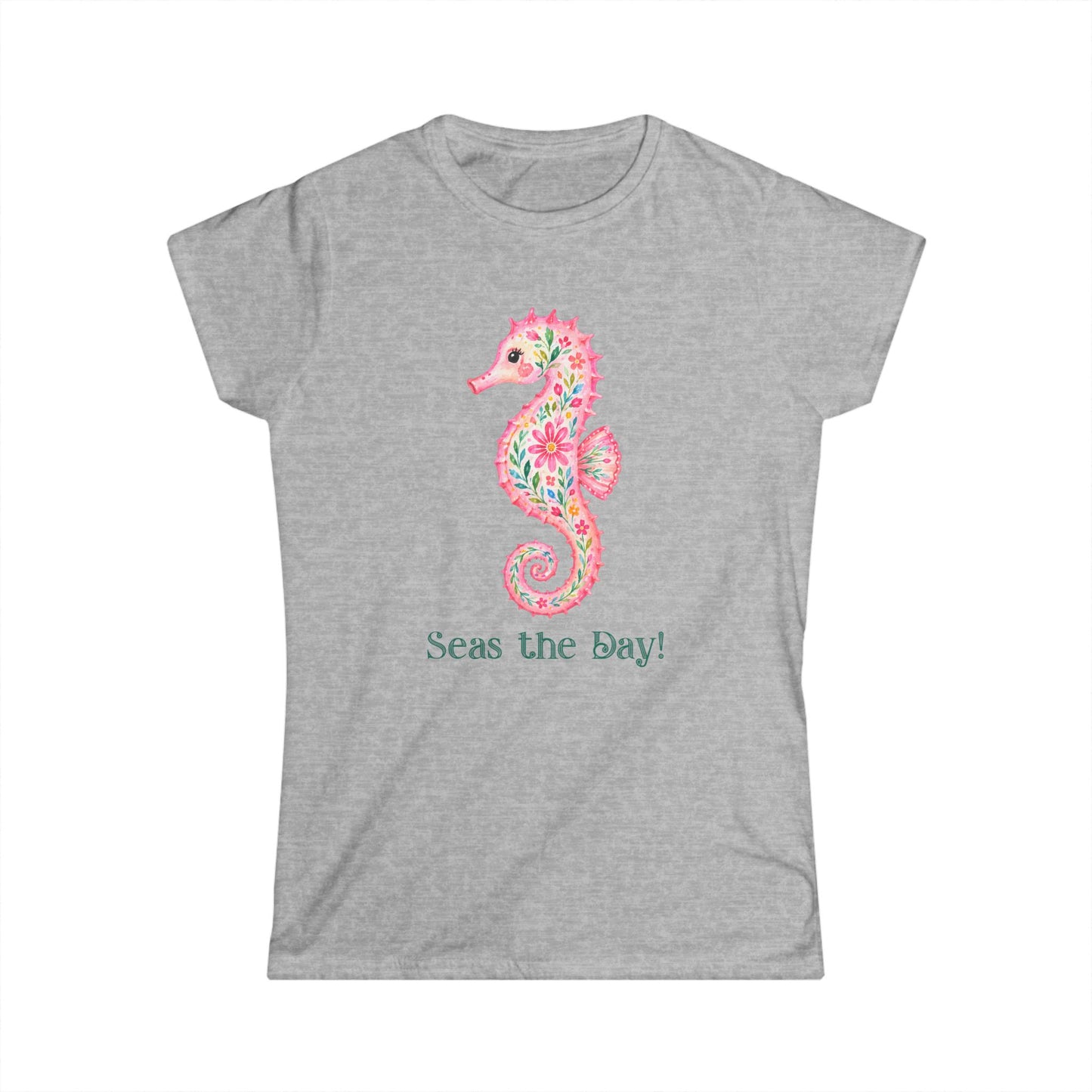 Female T-Shirt - Animal - Seas the Day Sea Horse (01)