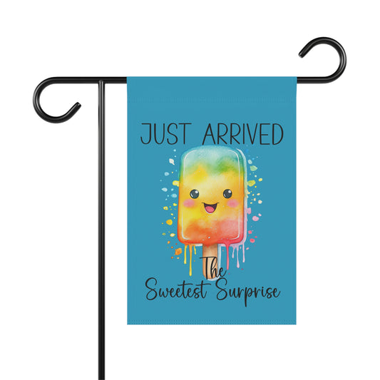 Garden Flag - Baby - Just Arrived...The Sweetest Surprise (01a)
