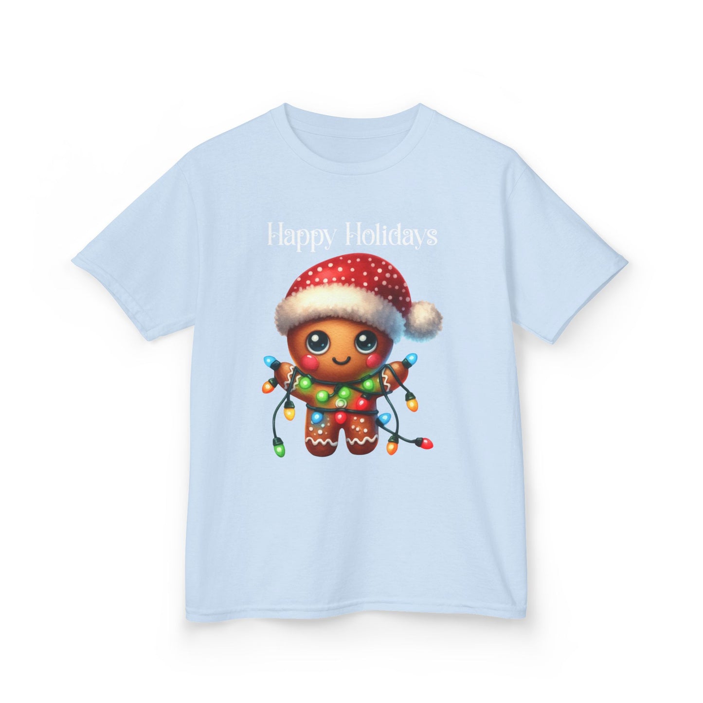 Child Tee - Christmas - Gingerbread - Happy Holidays (02a)
