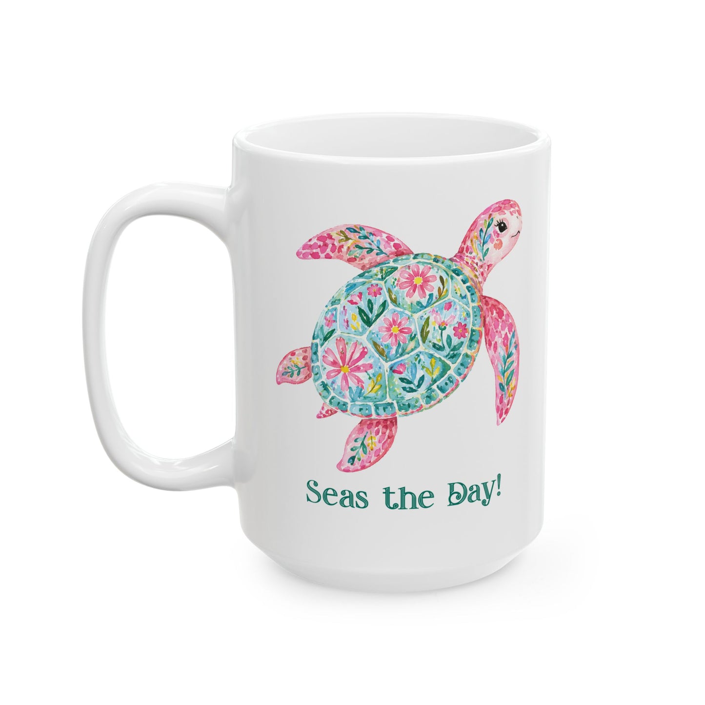 Ceramic Mug - Animal - Seas the Day Turtle (01)