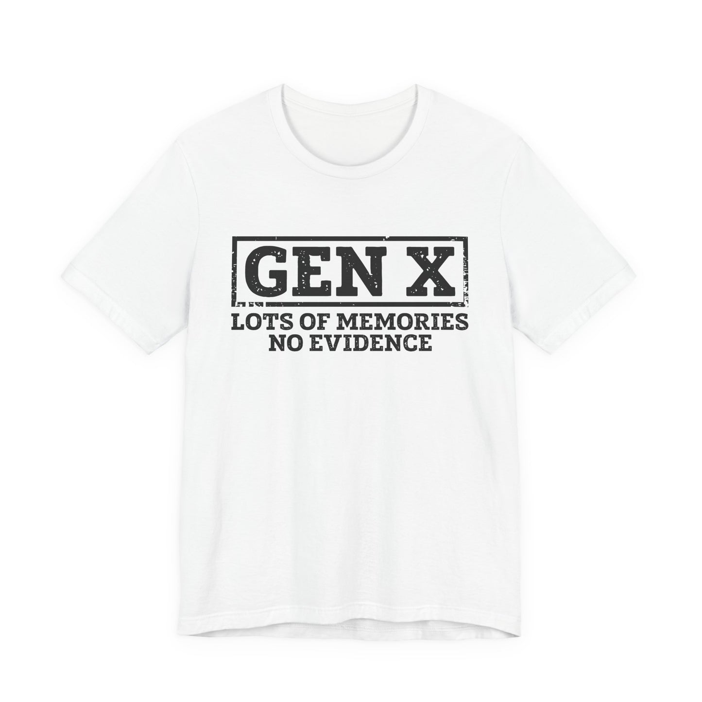 T-shirt - Sarcastic - GenX No Memories (01-black)
