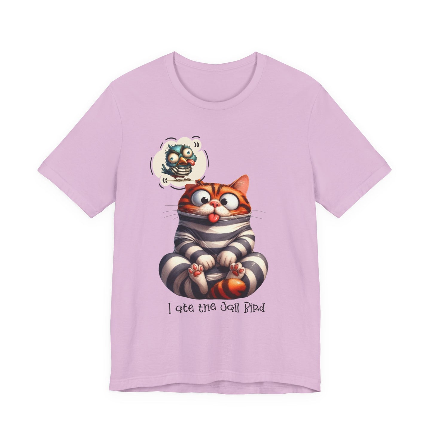 T-Shirt - Animal - Cat - I ate the jail bird (1a)