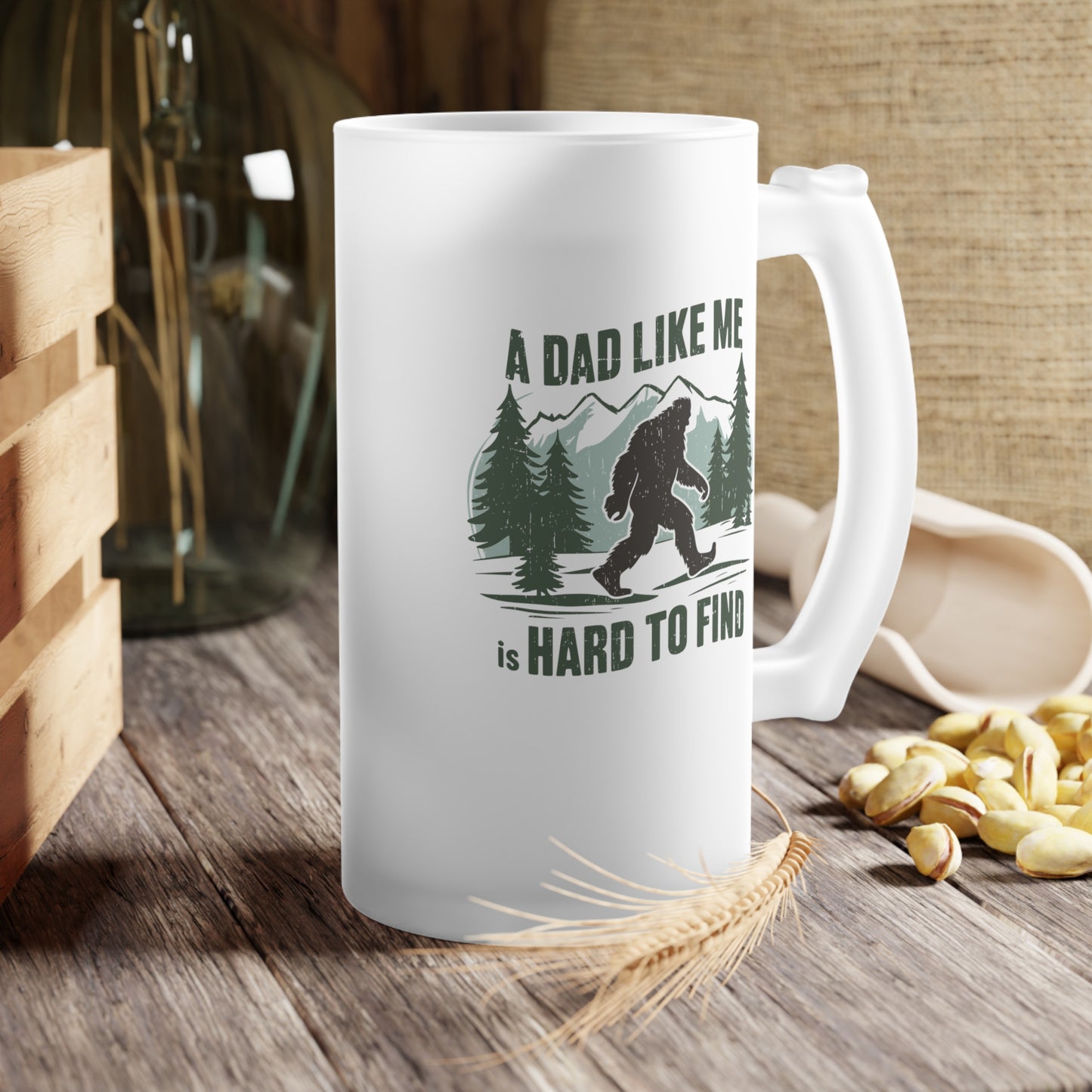 Frosted Glass Beer Mug - Dad - A Dad Like Me (1)