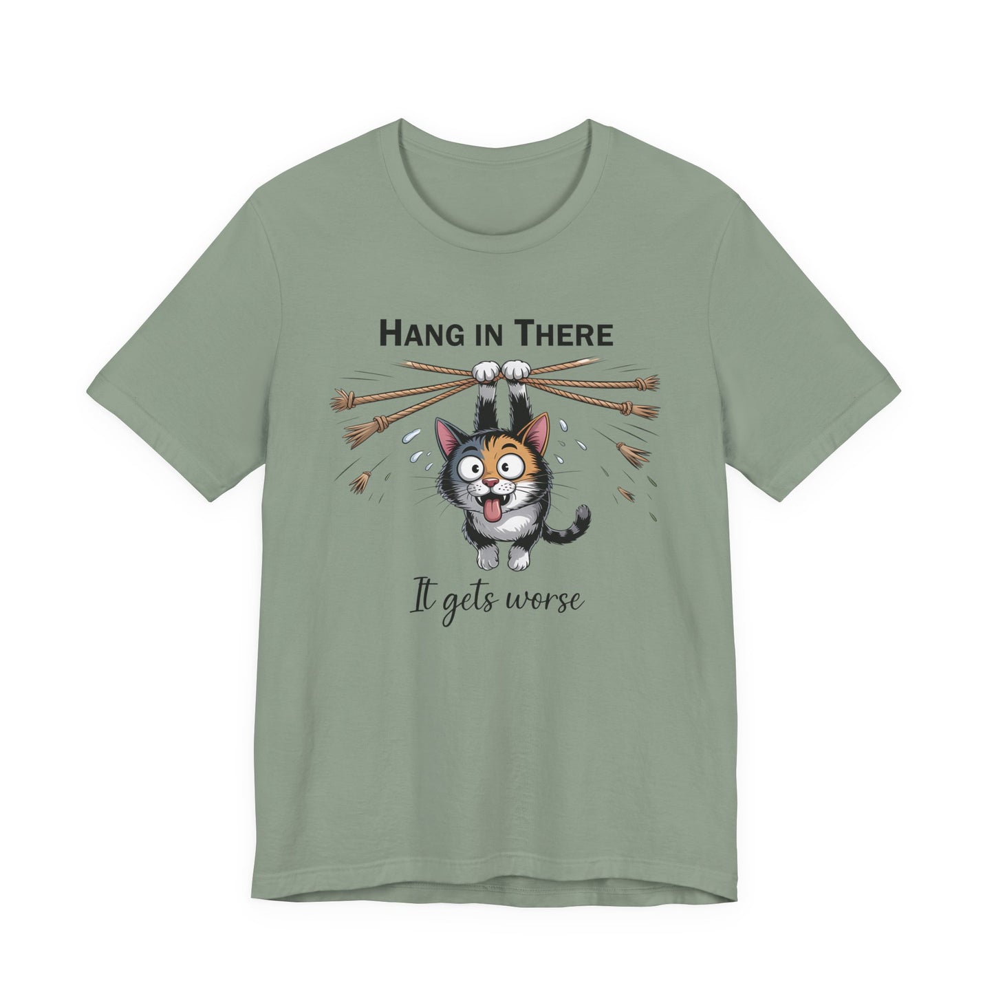 T-Shirt - Animal - Cat - Hang in there (1a)
