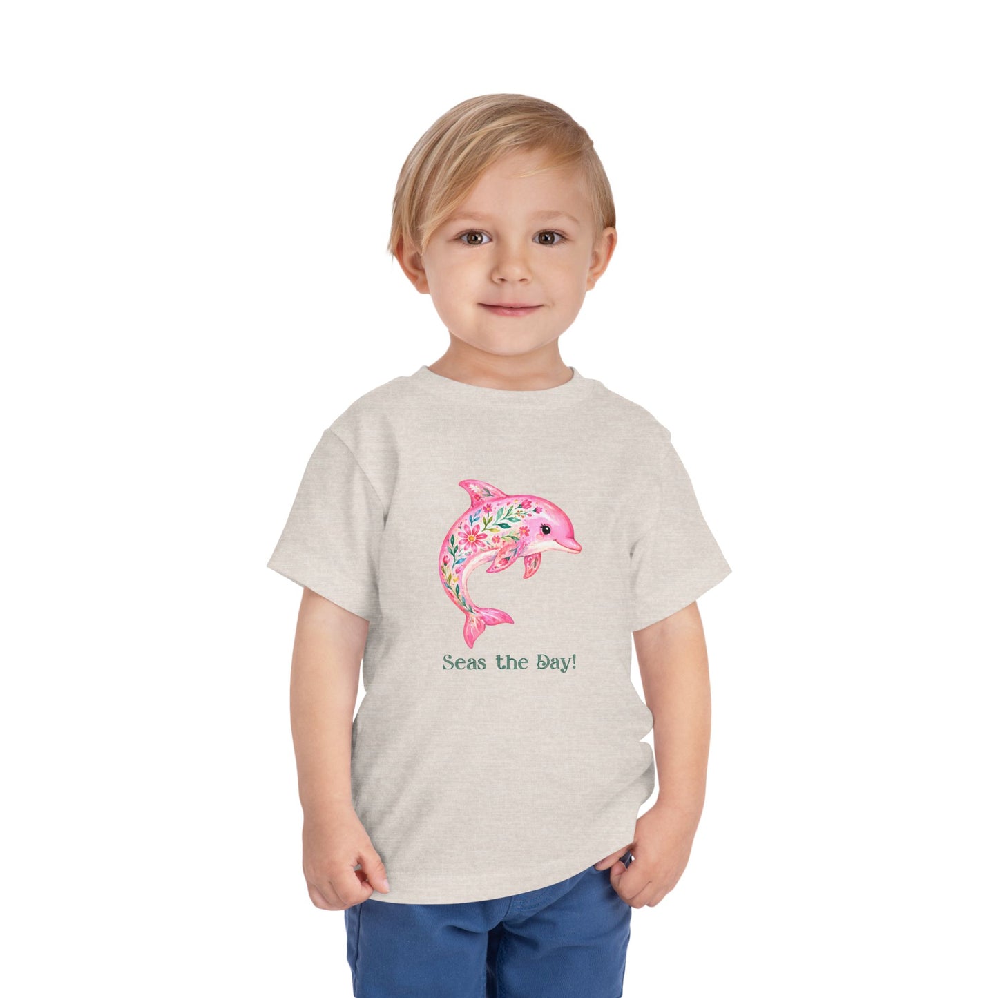 Toddler Tee - Animal - Seas the Day Dolphin (01)