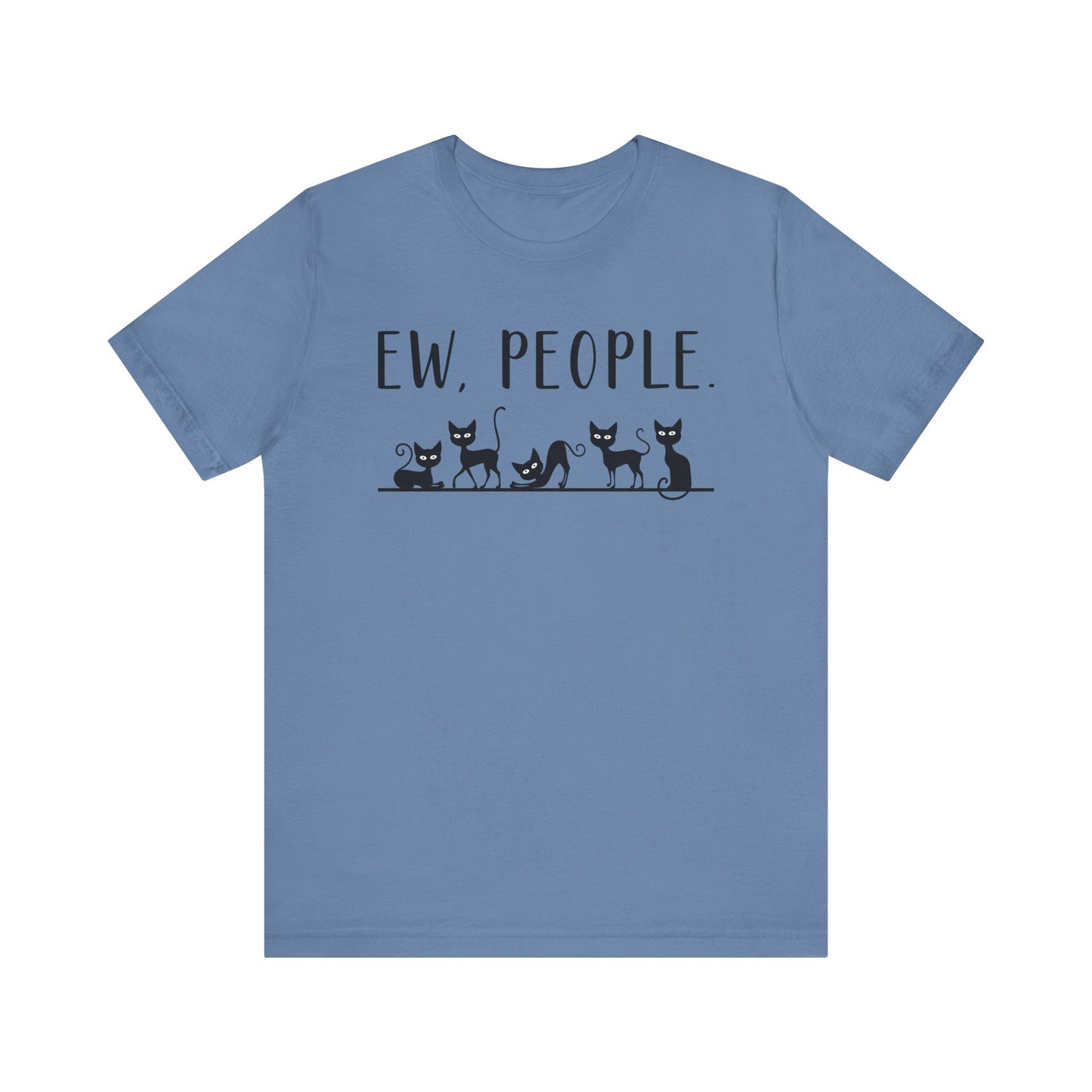 T-Shirt - Animal Lover - Ew People with Black Cats (01)