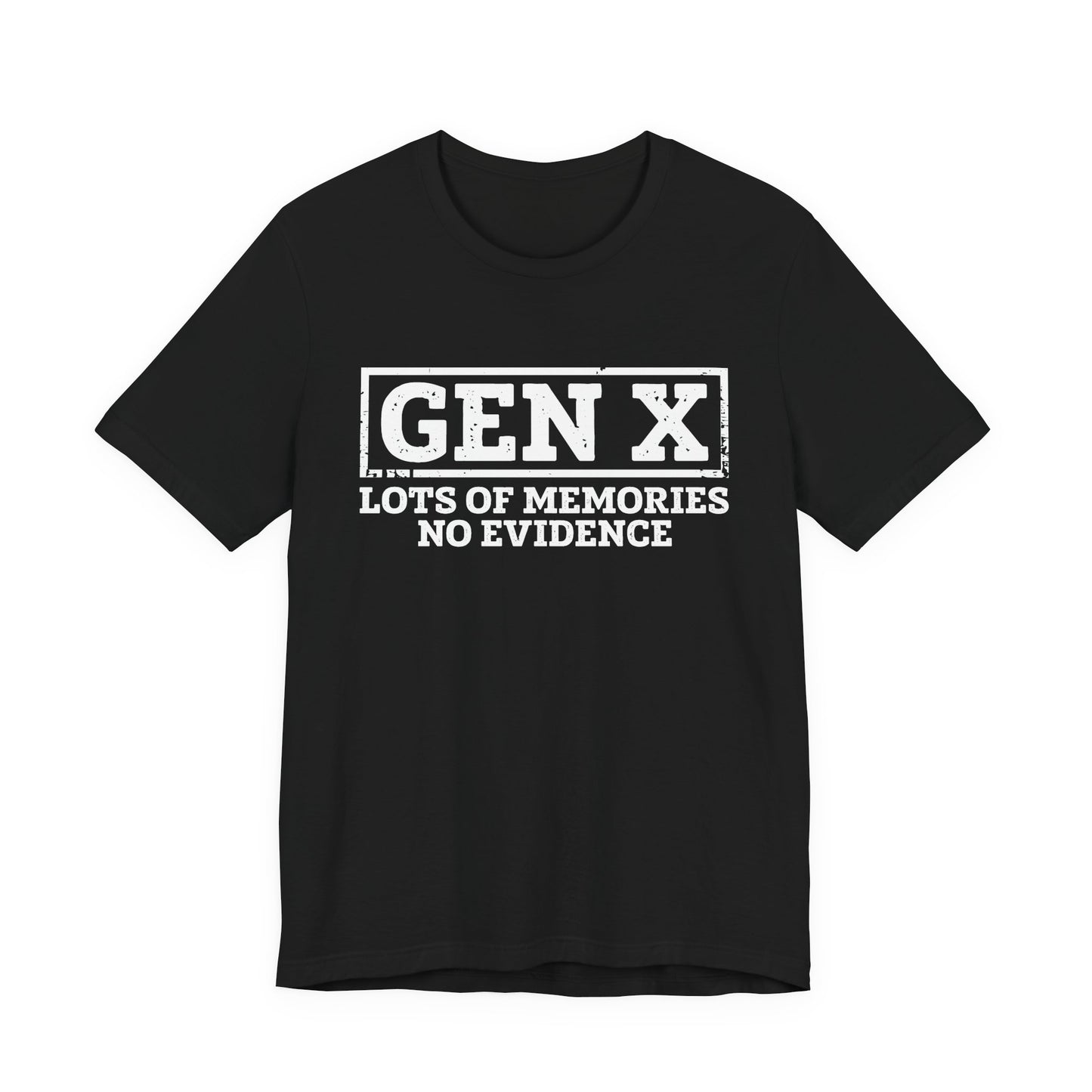 T-shirt - Sarcastic - GenX No Memories (01-white)