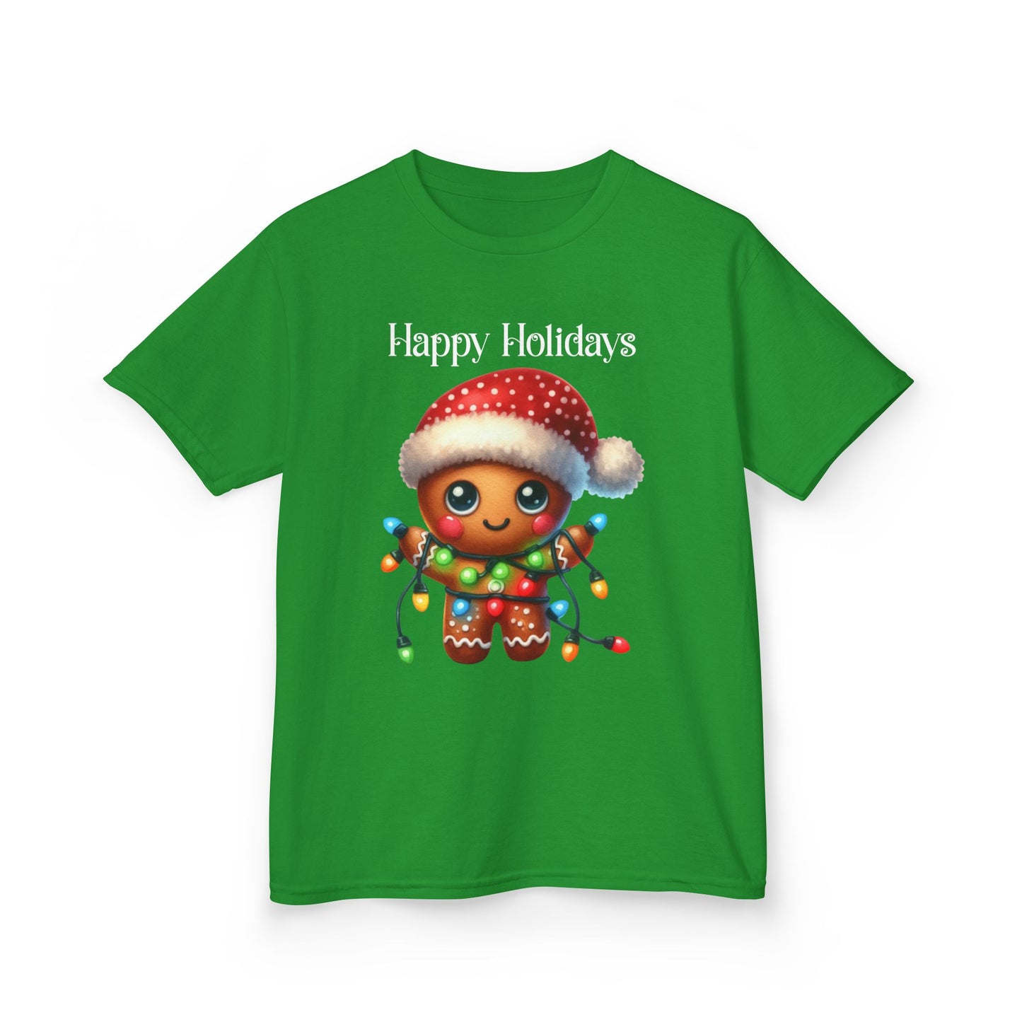 Child Tee - Christmas - Gingerbread - Happy Holidays (02a)
