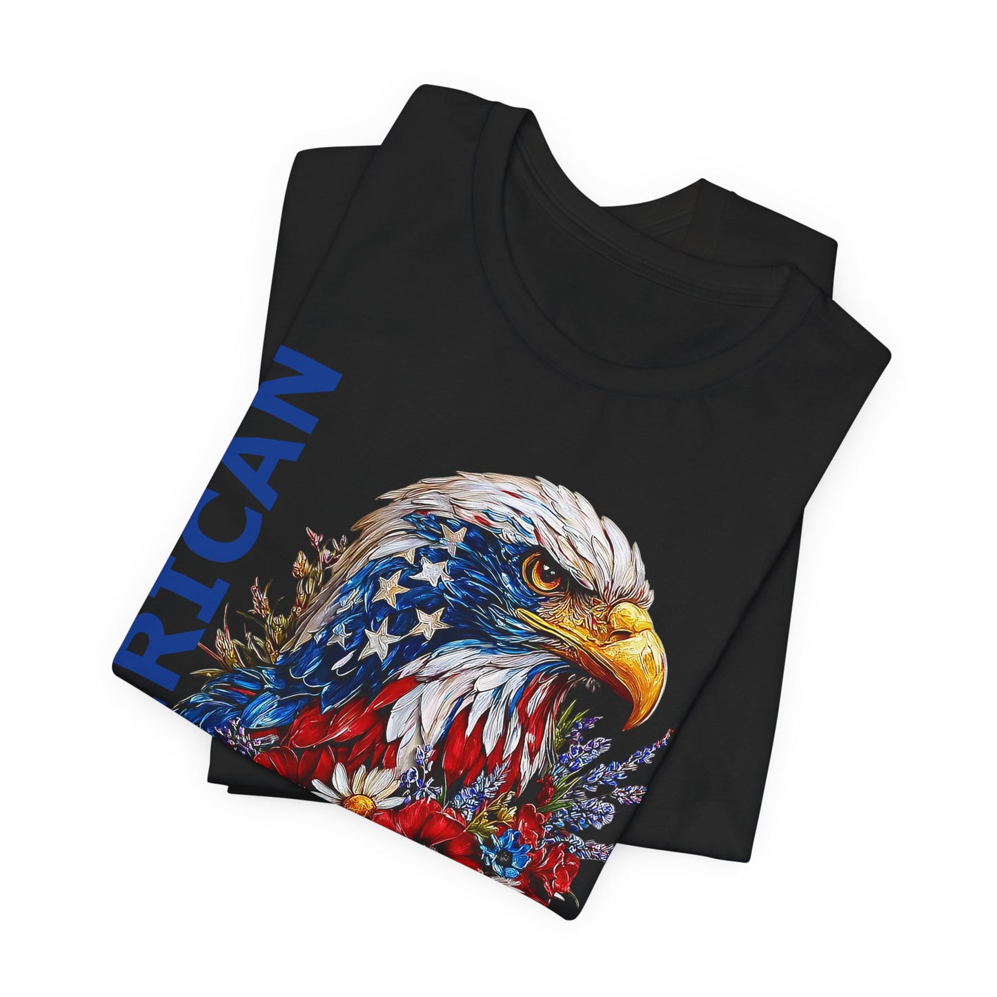 T-Shirt - American - American Girl with Eagle 01